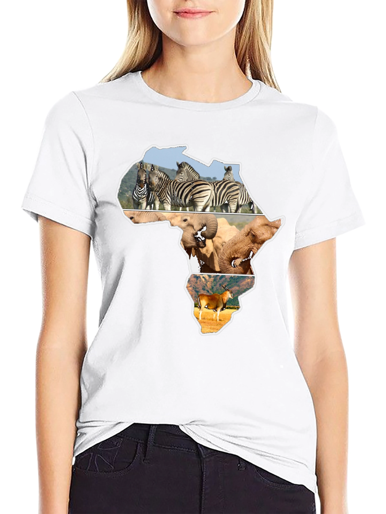 African Wildlife Continent T-Shirt