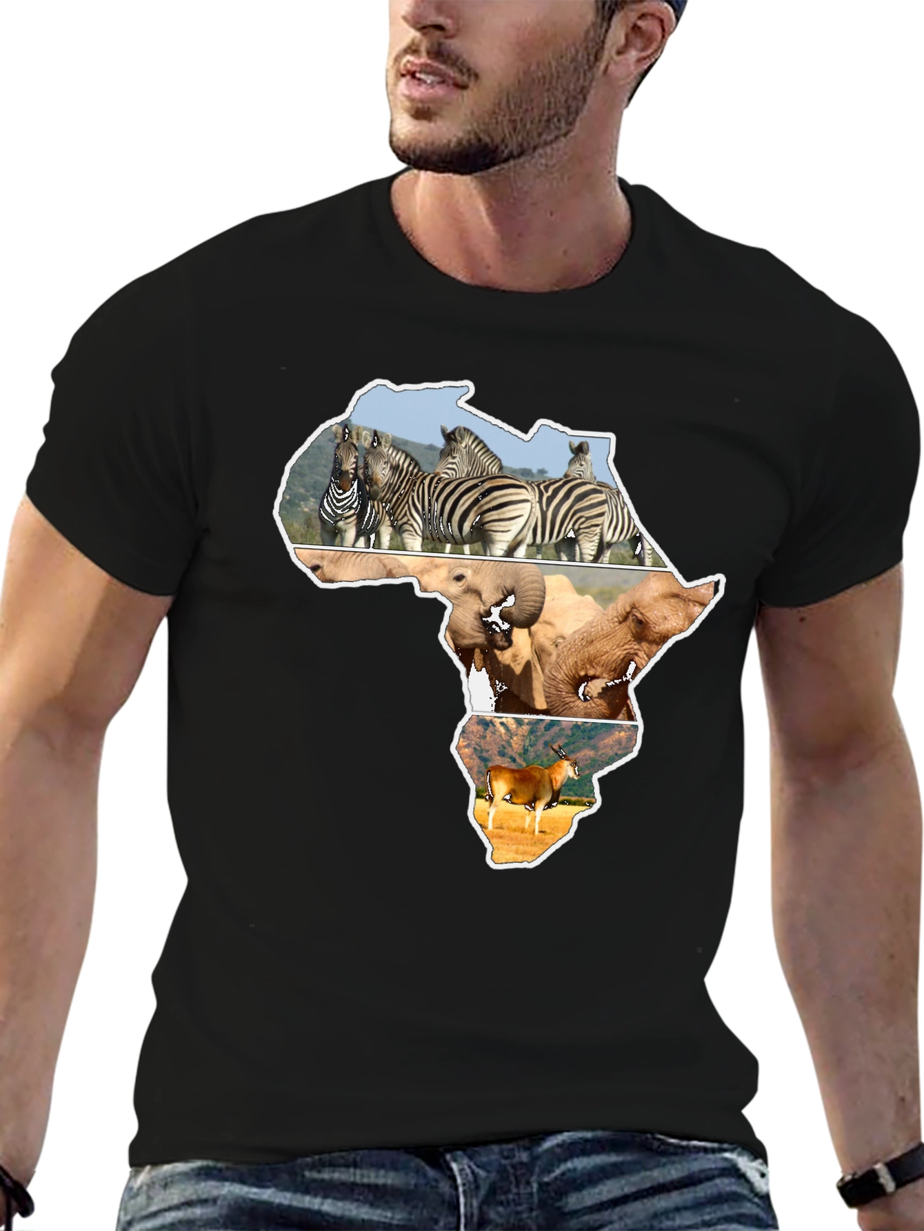 African Wildlife Continent T-Shirt
