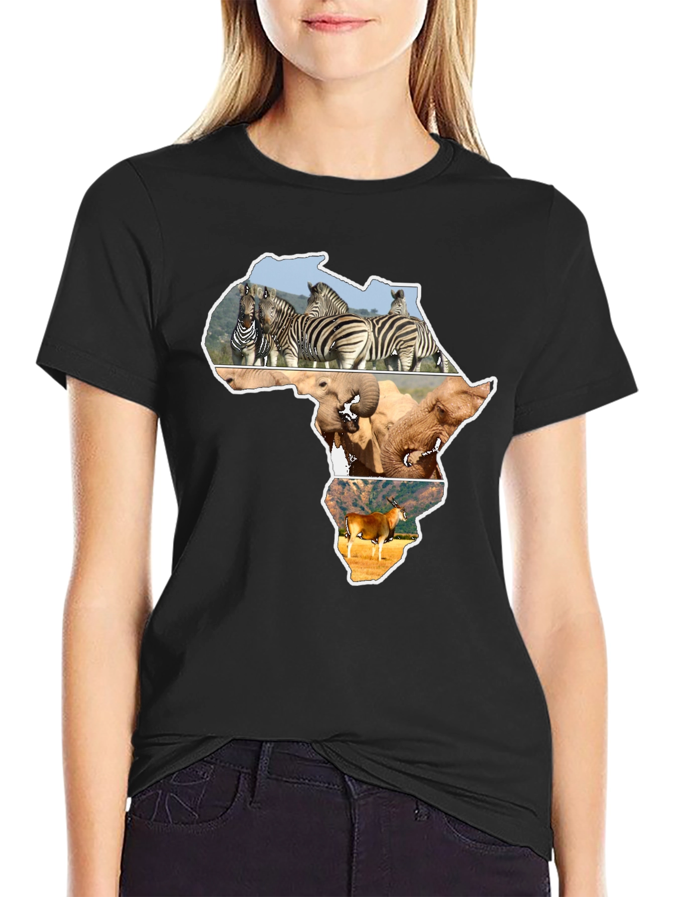 African Wildlife Continent T-Shirt