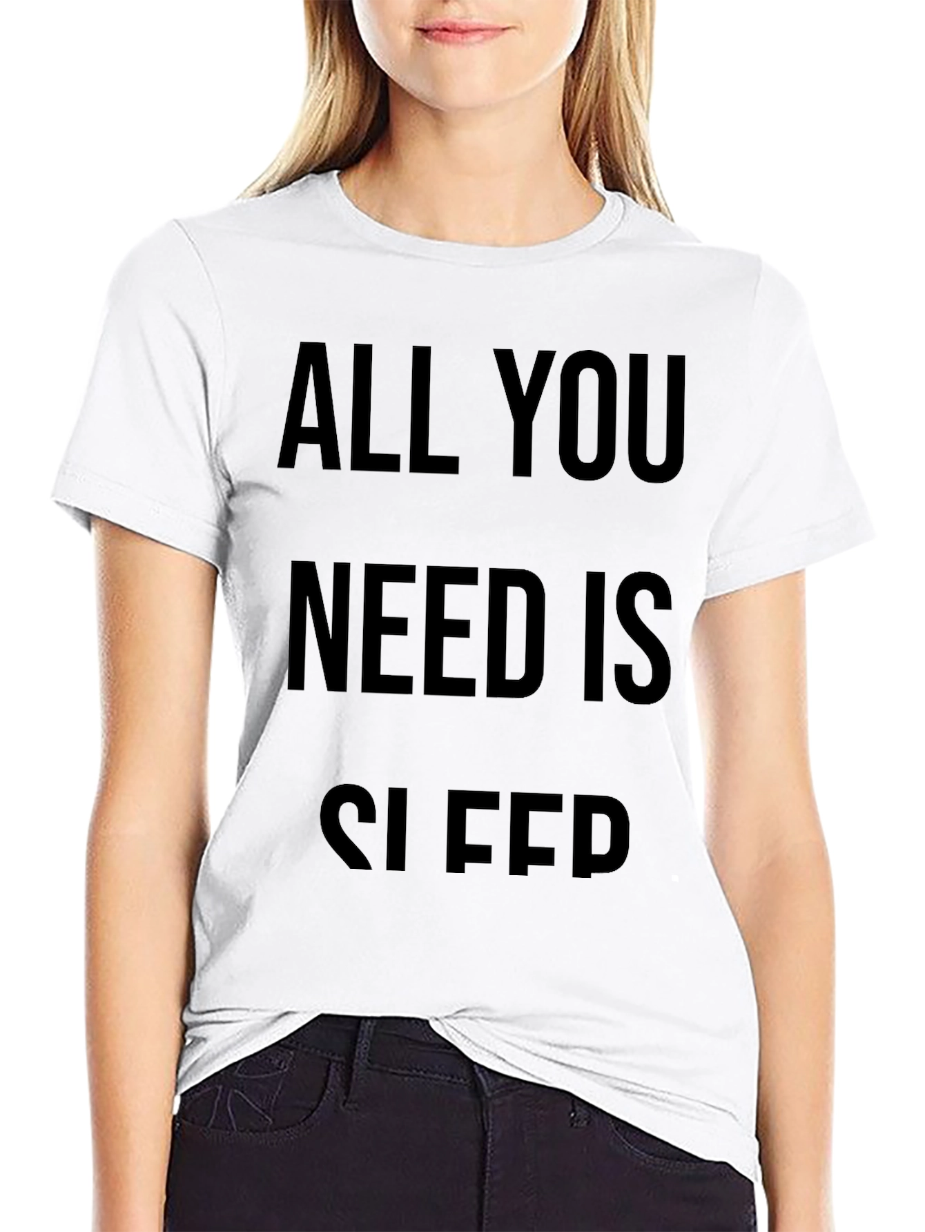 All You Need Is Sleep Black T-Shirt