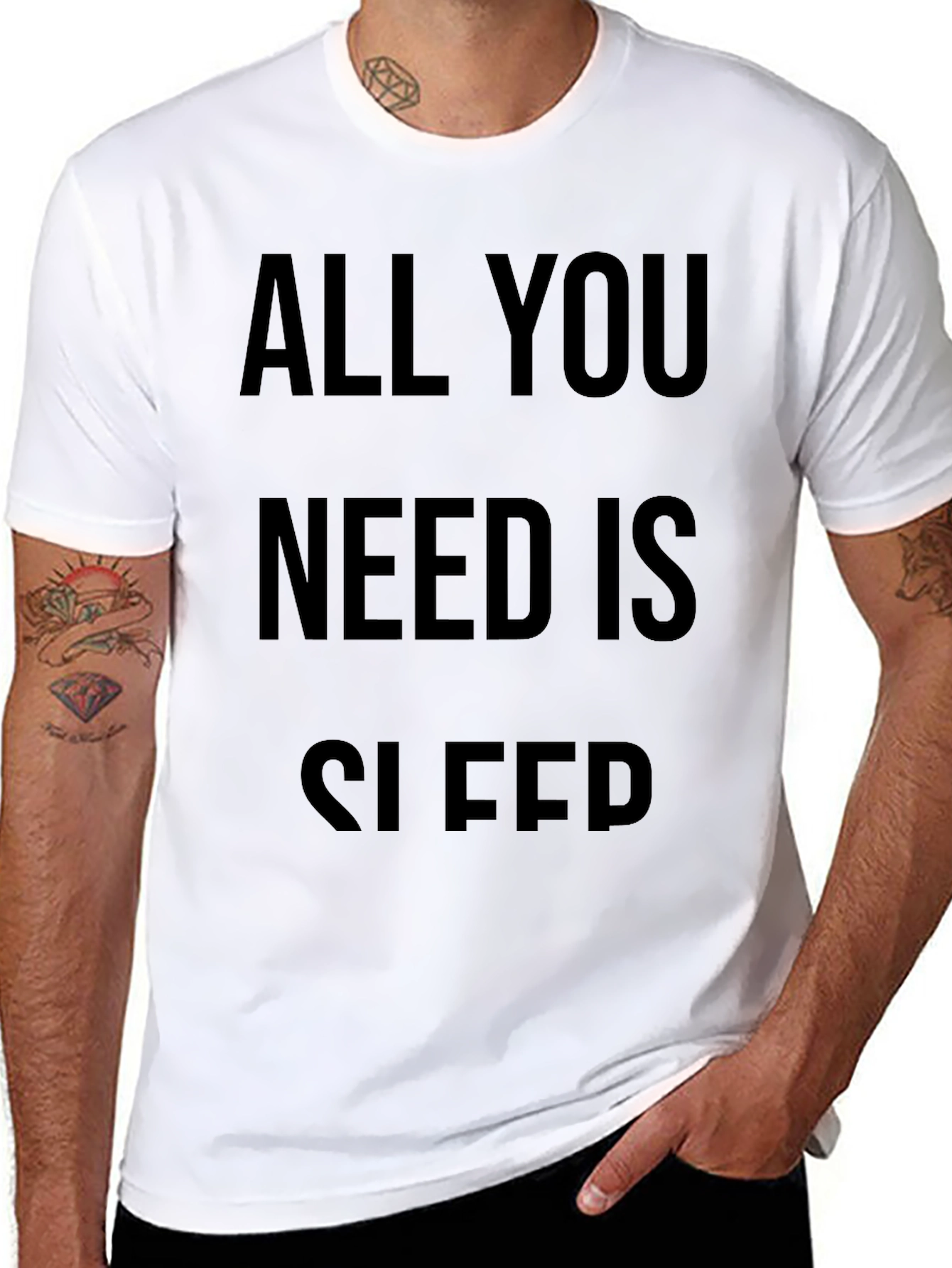 All You Need Is Sleep Black T-Shirt