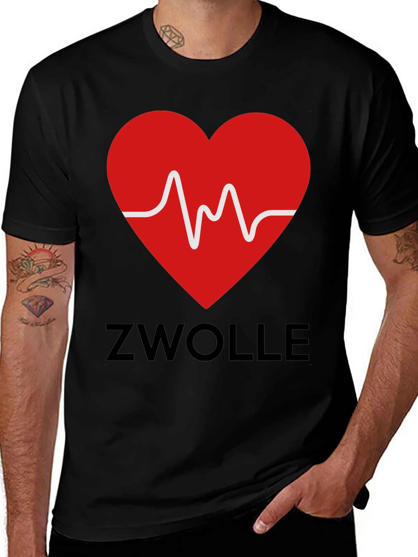 Zwolle Heartbeat T-Shirt - Stylish City Pride Tee
