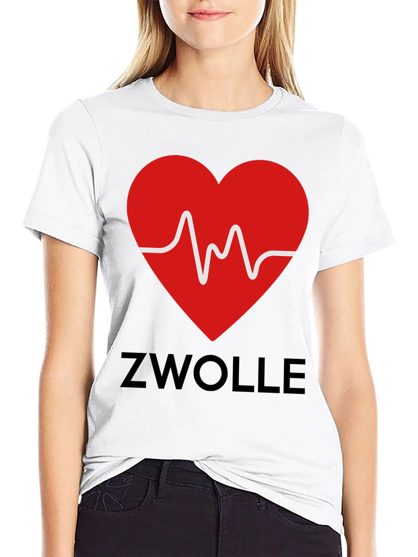 Zwolle Heartbeat T-Shirt - Stylish City Pride Tee