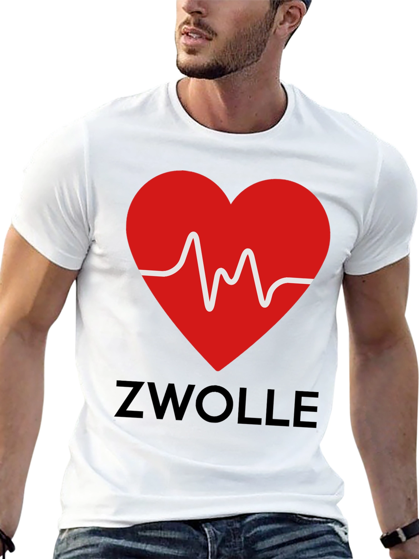 Zwolle Heartbeat T-Shirt - Stylish City Pride Tee
