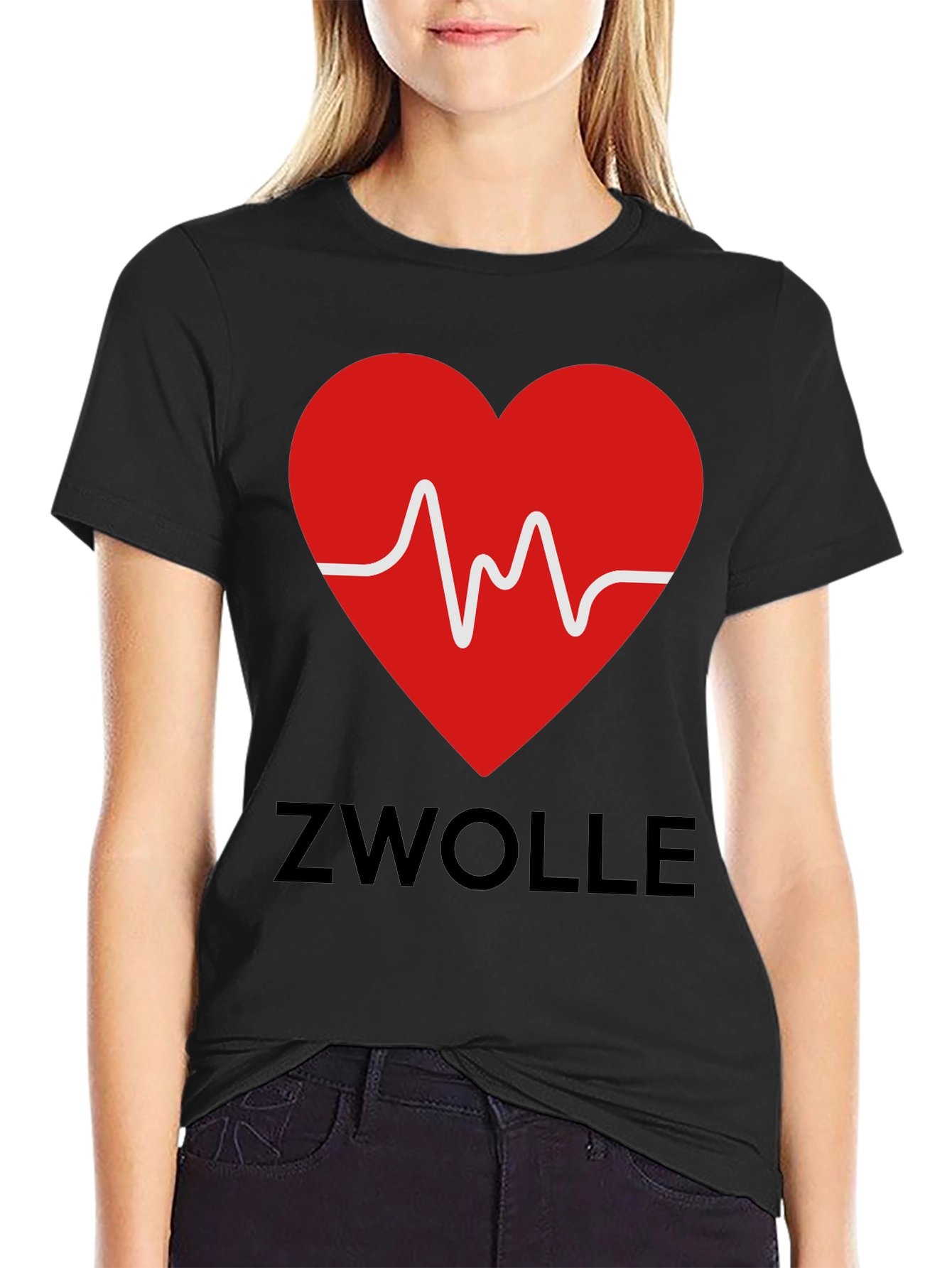 Zwolle Heartbeat T-Shirt - Stylish City Pride Tee