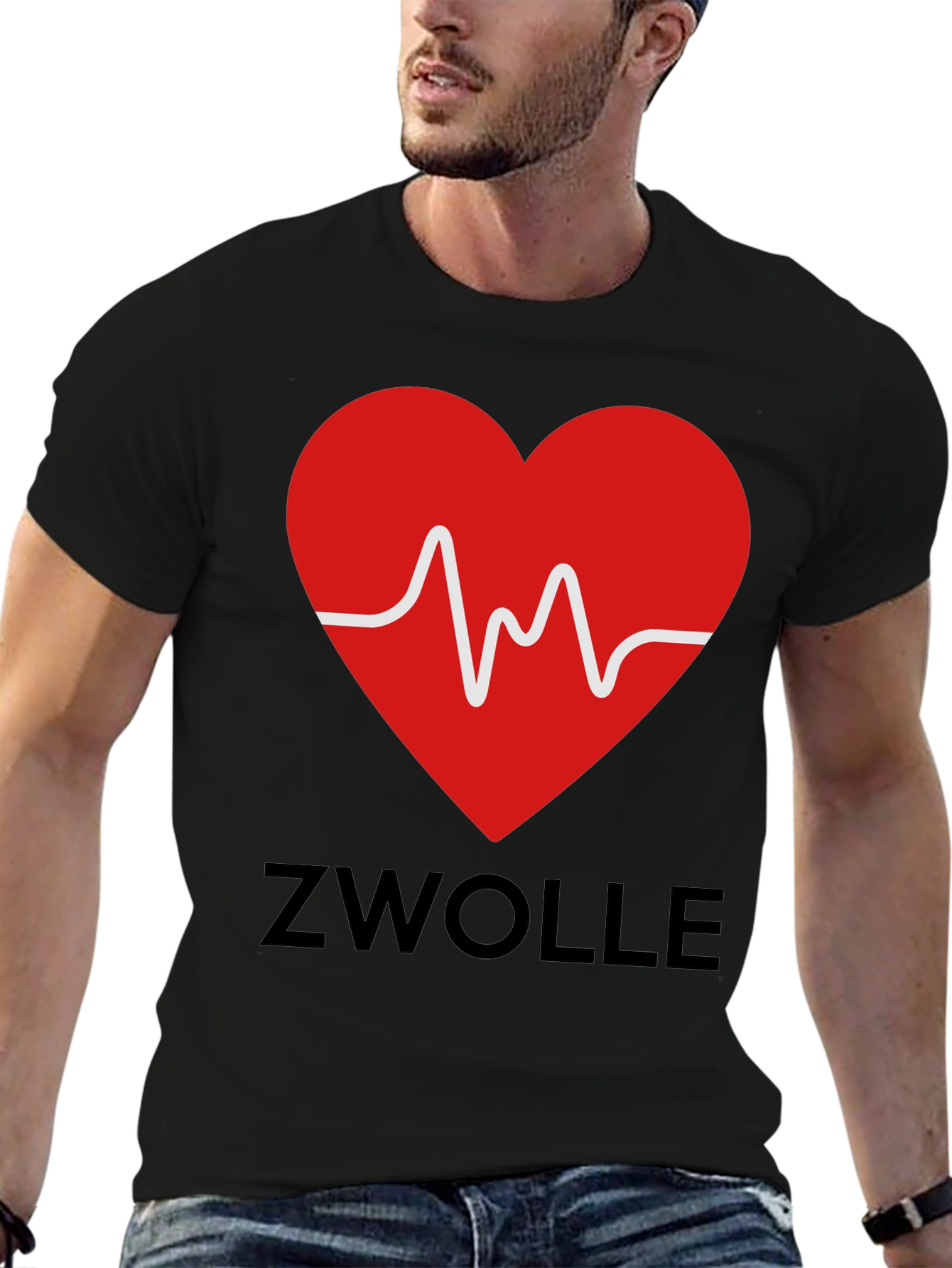 Zwolle Heartbeat T-Shirt - Stylish City Pride Tee