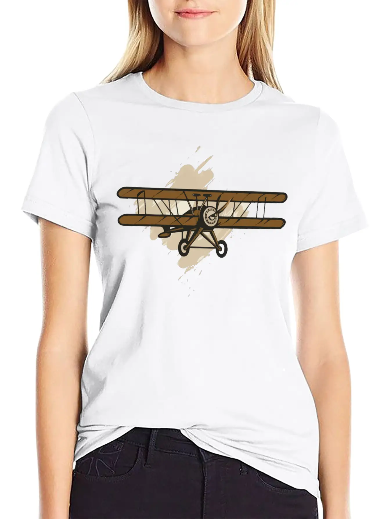 A Classic Biplane Timeless Short Sleeve Tee – Comfy And Minimalist Design