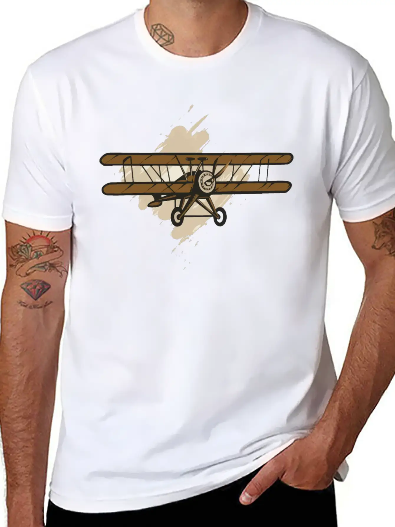 A Classic Biplane Timeless Short Sleeve Tee – Comfy And Minimalist Design