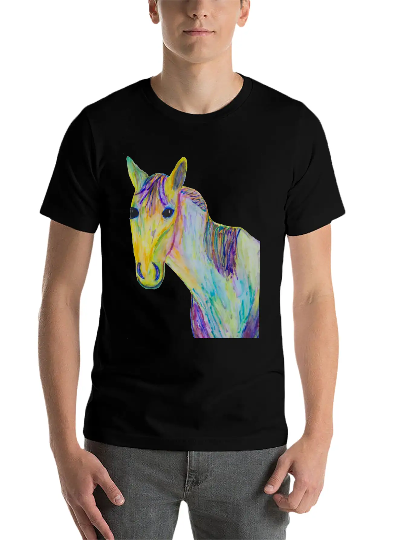 A Horse Of A Different Color Casual Graphic T-Shirt – Simple And Comfortable Daily Wear