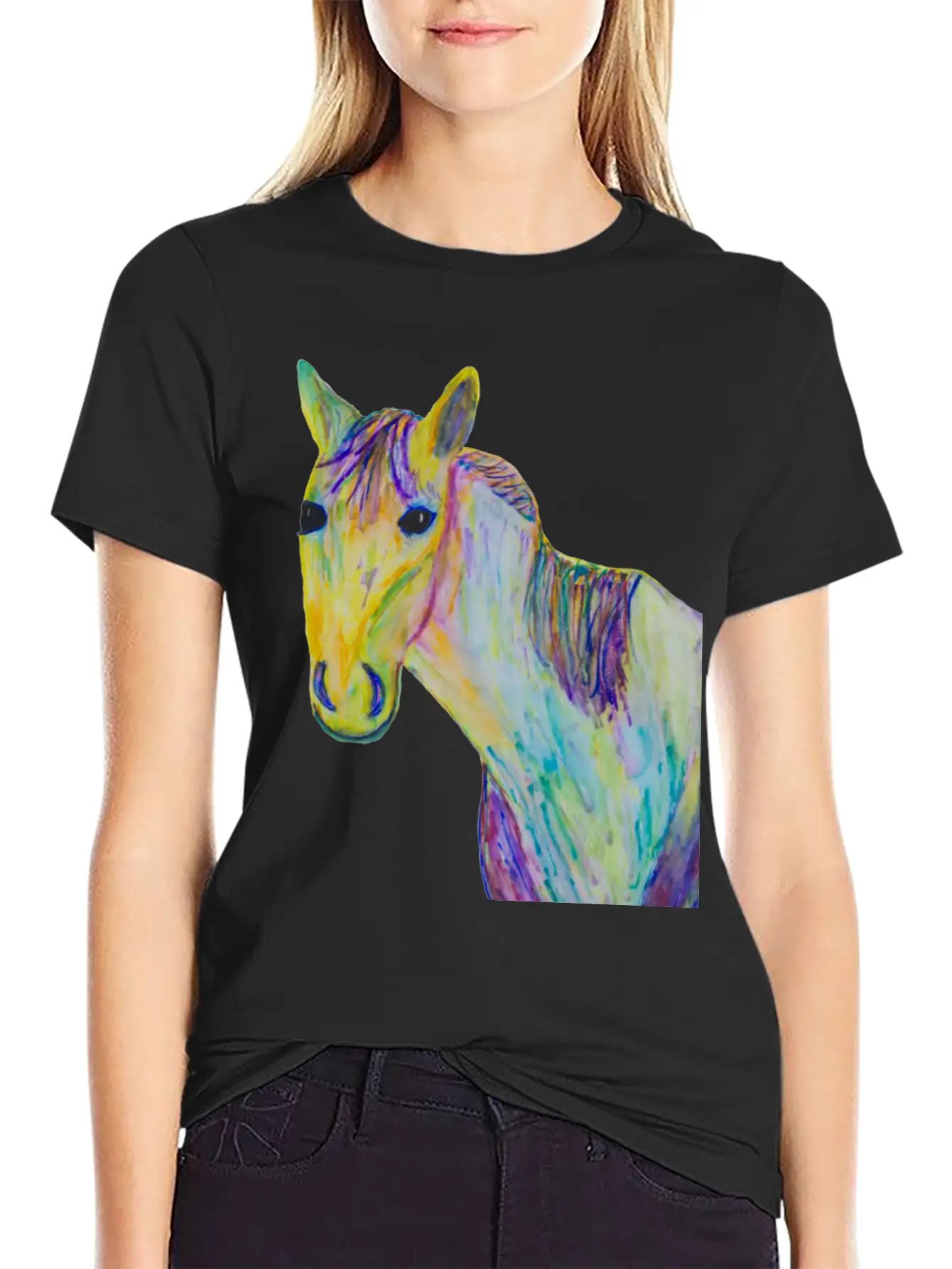 A Horse Of A Different Color Casual Graphic T-Shirt – Simple And Comfortable Daily Wear
