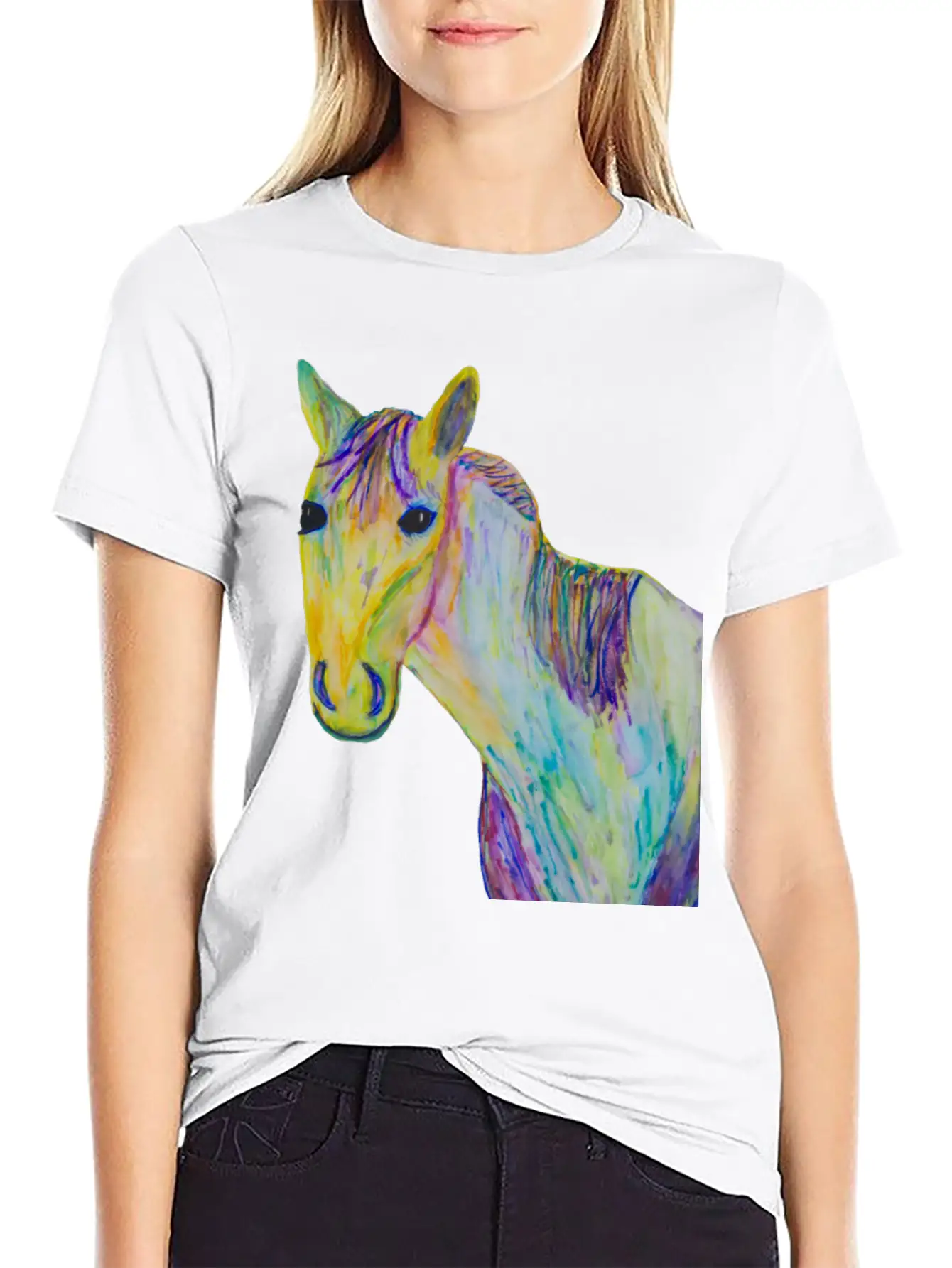 A Horse Of A Different Color Casual Graphic T-Shirt – Simple And Comfortable Daily Wear