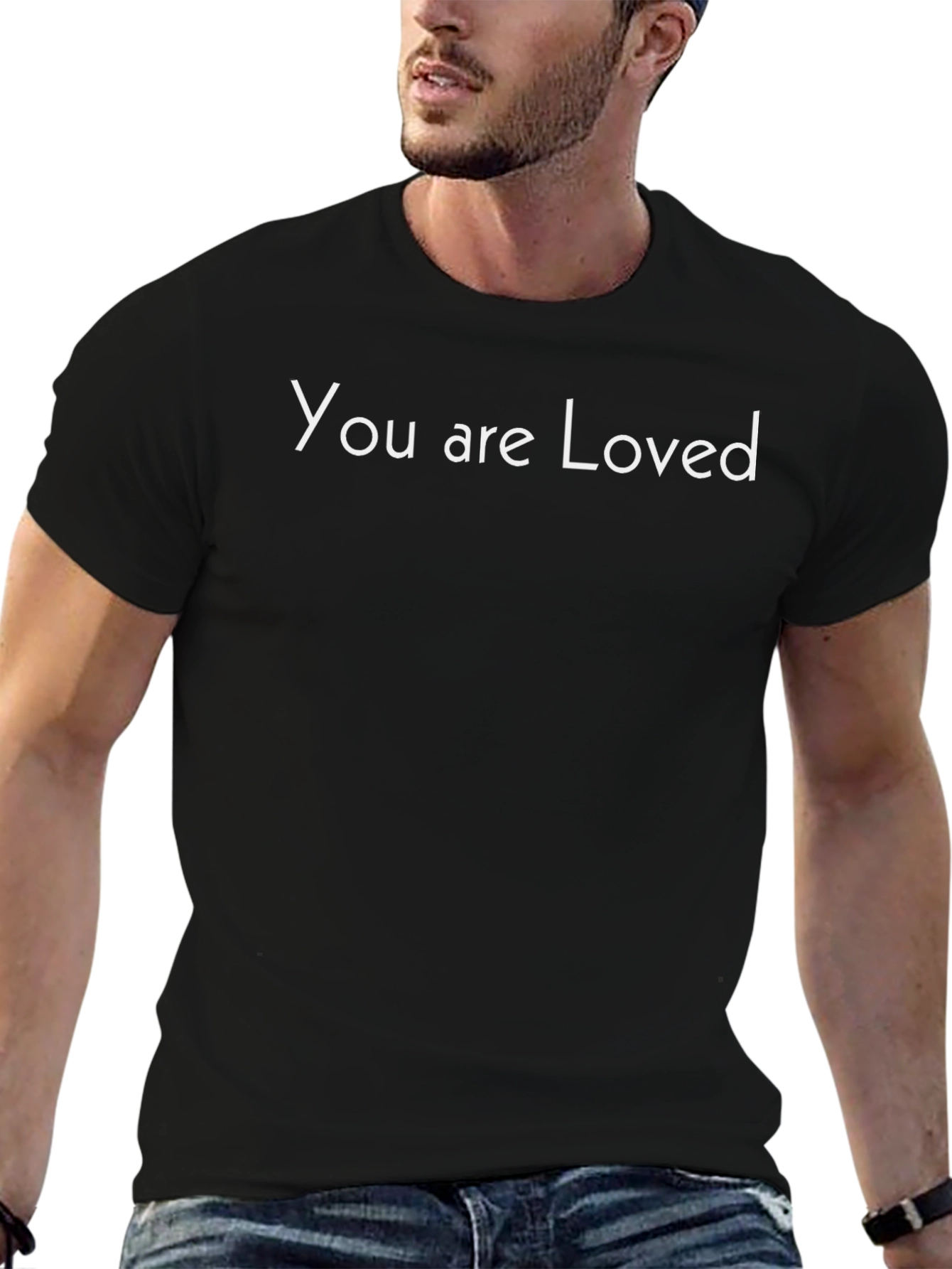 You Are Loved Graphic Tee - Black