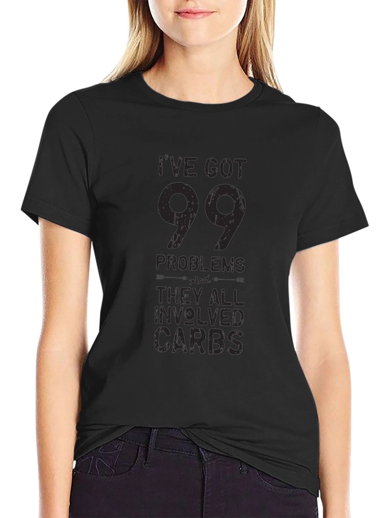 99 Problems Carbs T-Shirt - Funny Foodie Tee