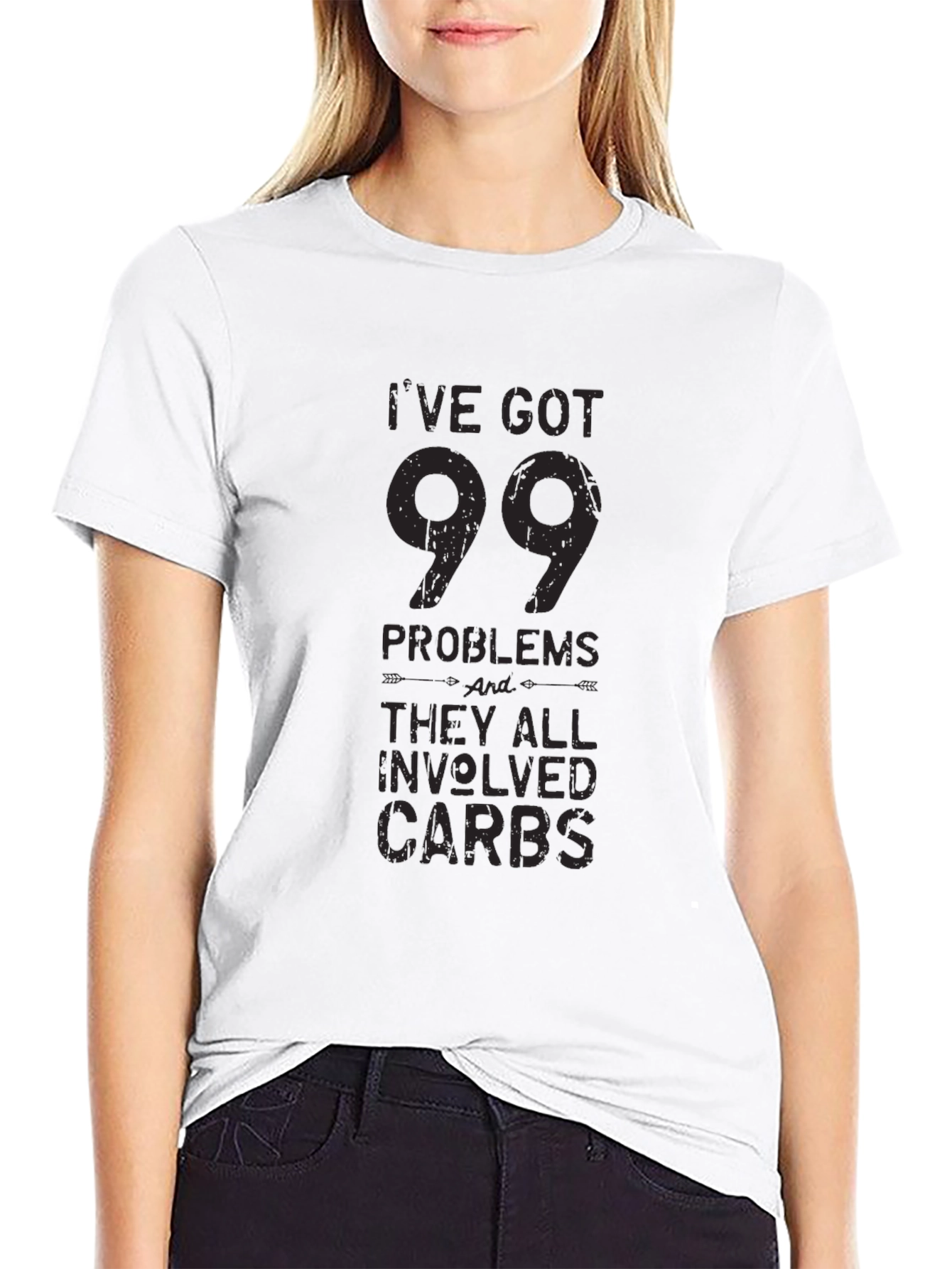 99 Problems Carbs T-Shirt - Funny Foodie Tee