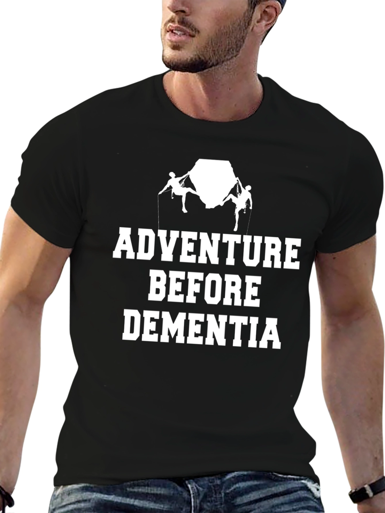 Adventure Before Dementia Black Graphic Tee