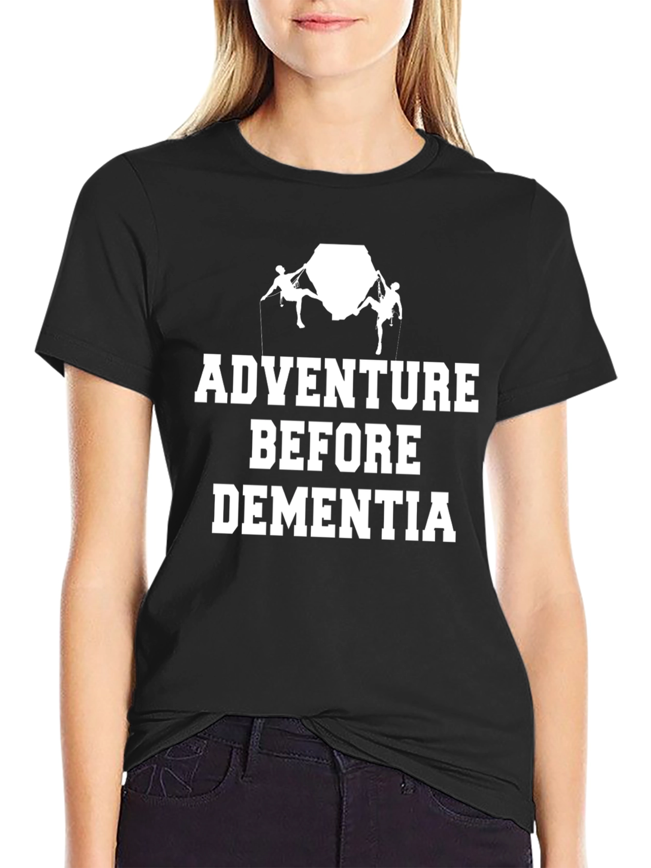 Adventure Before Dementia Black Graphic Tee
