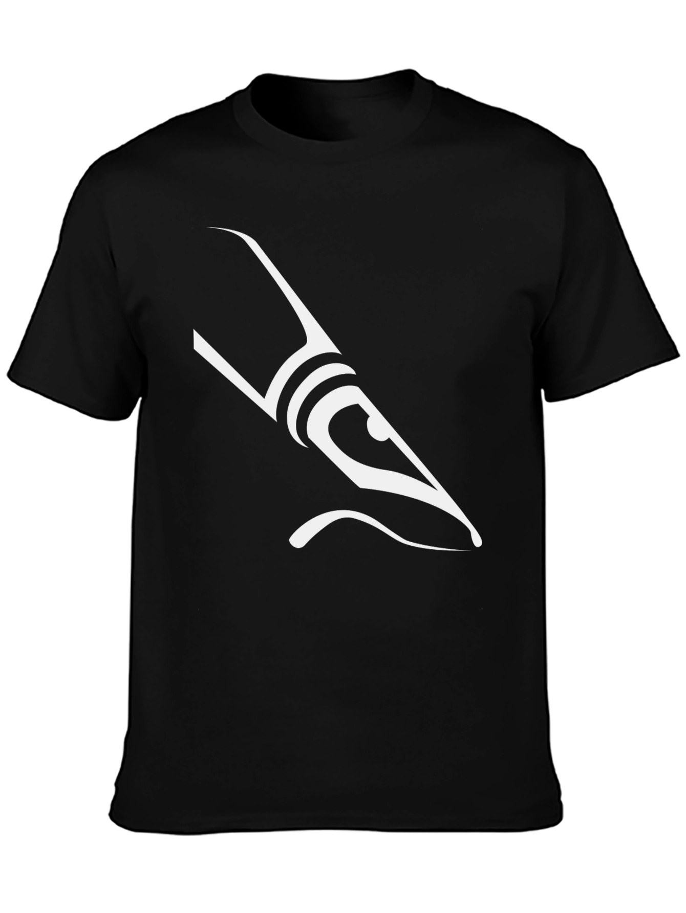 Abstract Minimalist Design Black T-Shirt