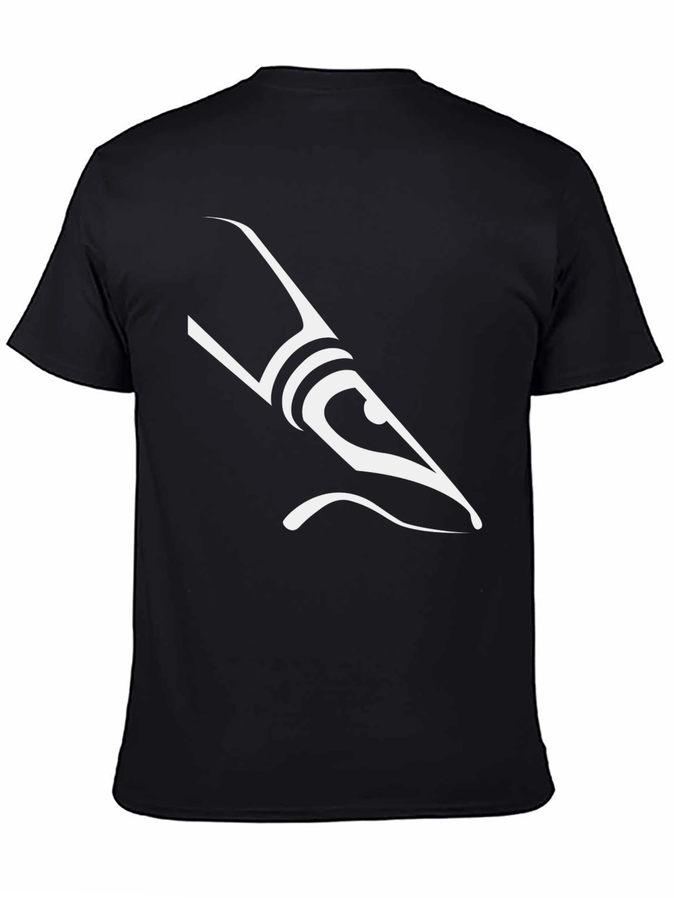 Abstract Minimalist Design Black T-Shirt