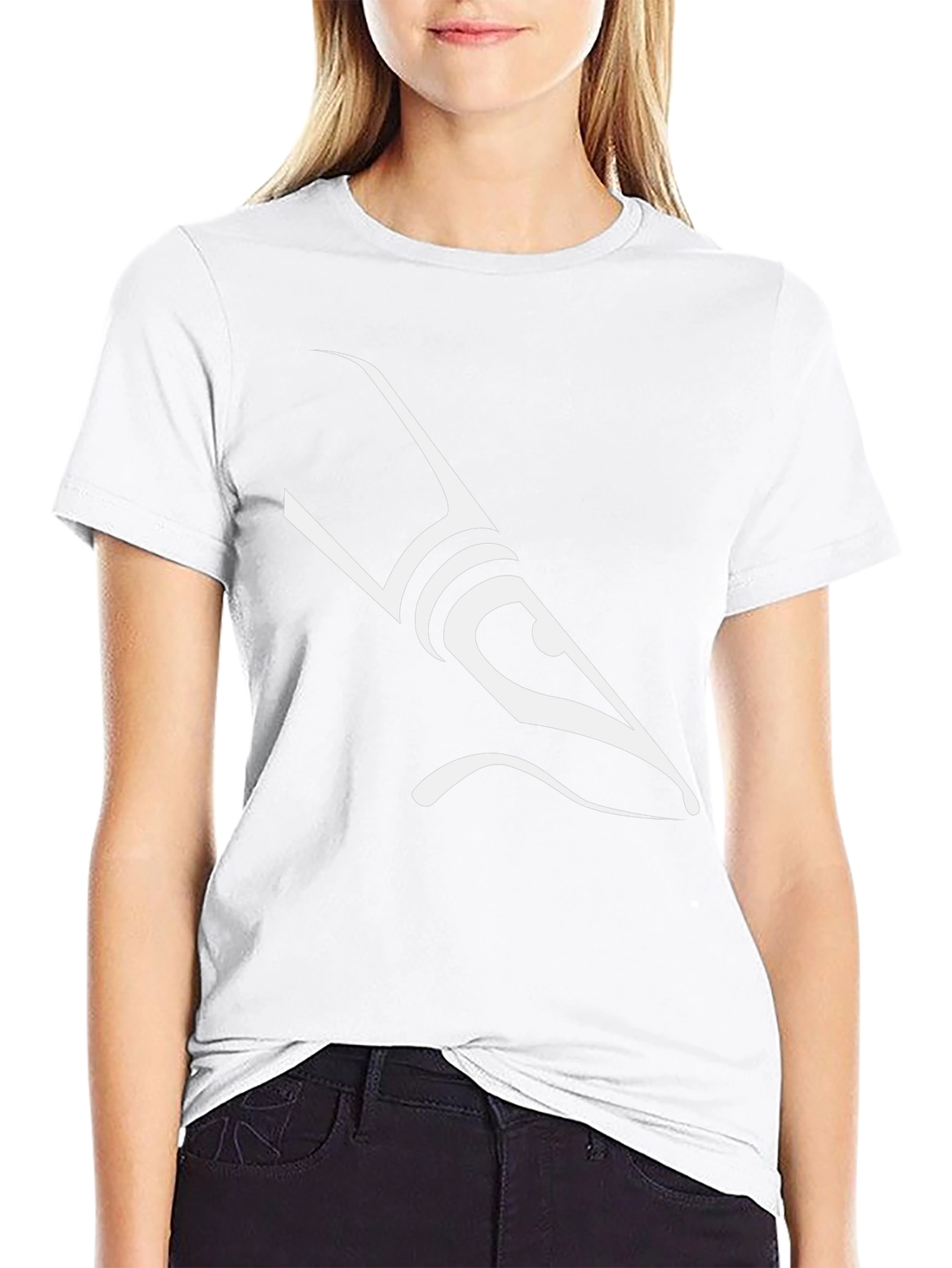 Abstract Minimalist Design Black T-Shirt