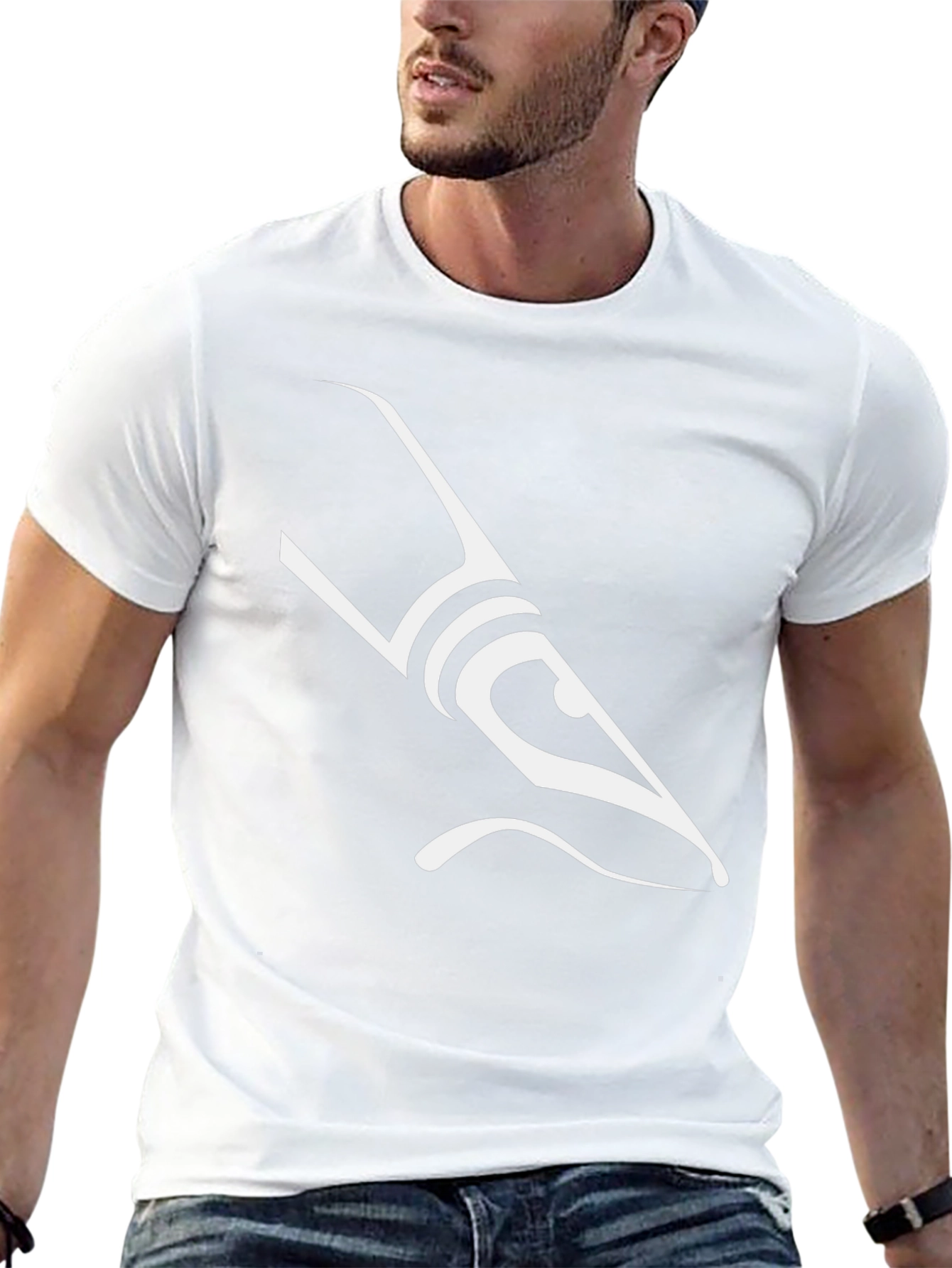 Abstract Minimalist Design Black T-Shirt