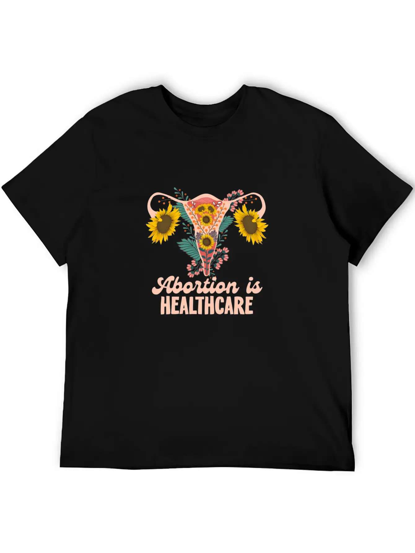 Abortion Is Healthcare Pro Choice Abortion Rights Casual Graphic T-Shirt – Simple And Comfortable Daily Wear