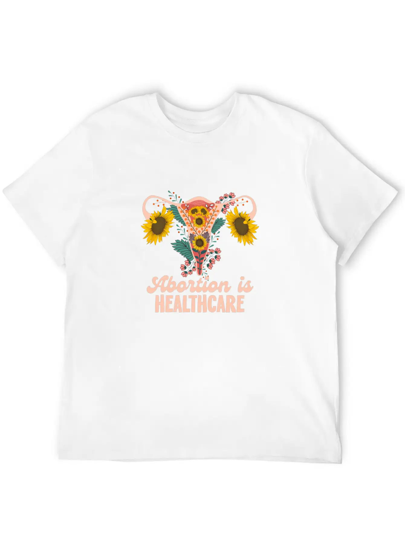 Abortion Is Healthcare Pro Choice Abortion Rights Casual Graphic T-Shirt – Simple And Comfortable Daily Wear