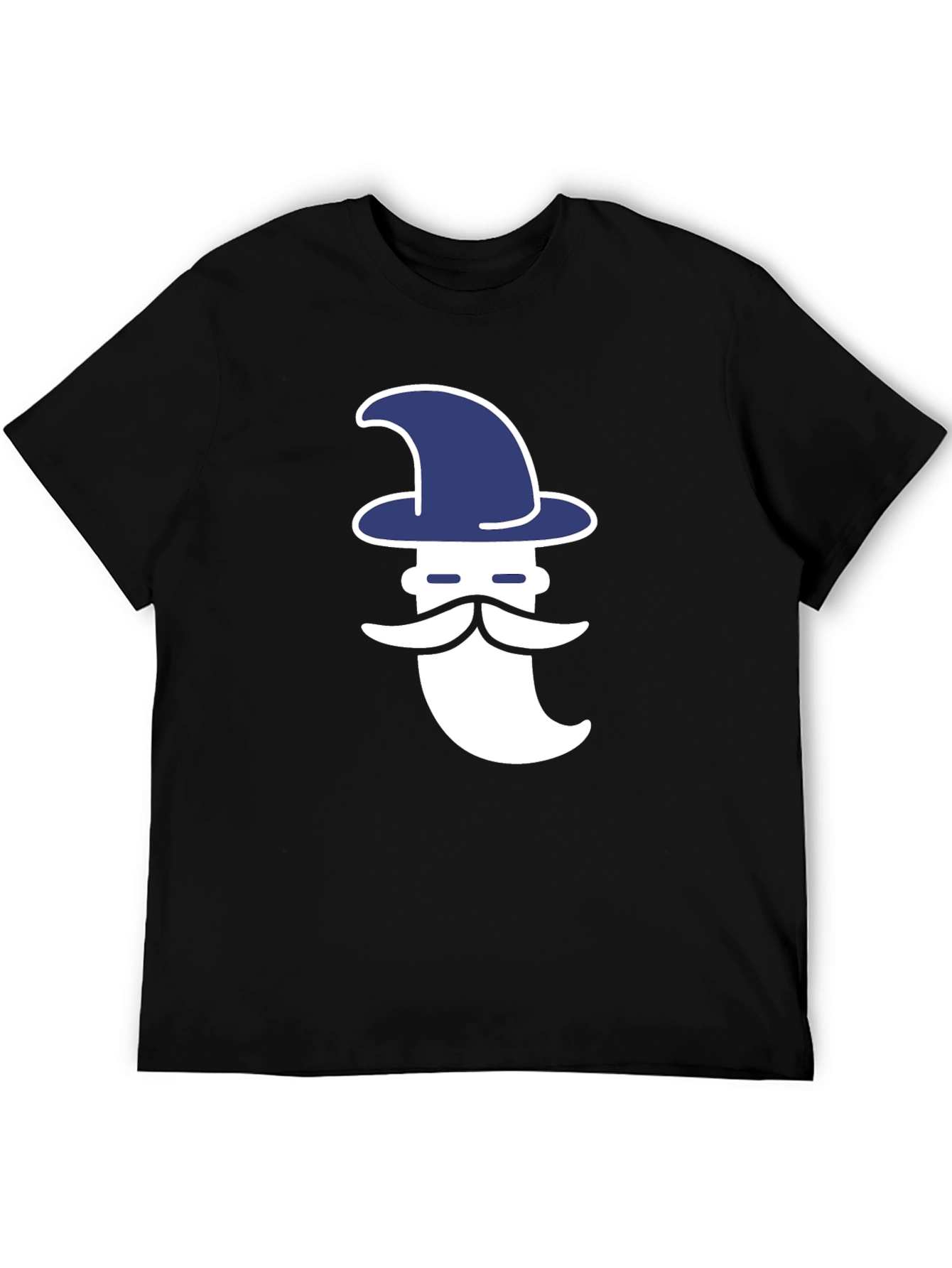 Wizard Graphic Tee - Black Cotton Shirt