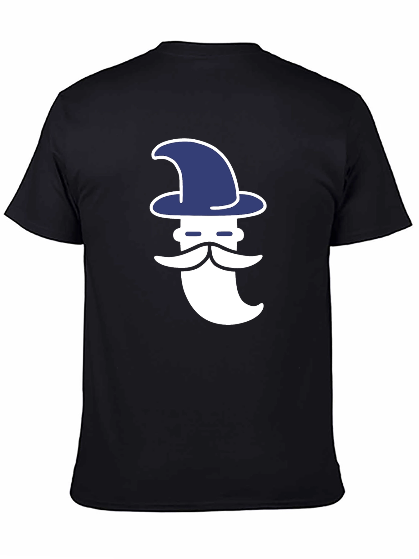 Wizard Graphic Tee - Black Cotton Shirt