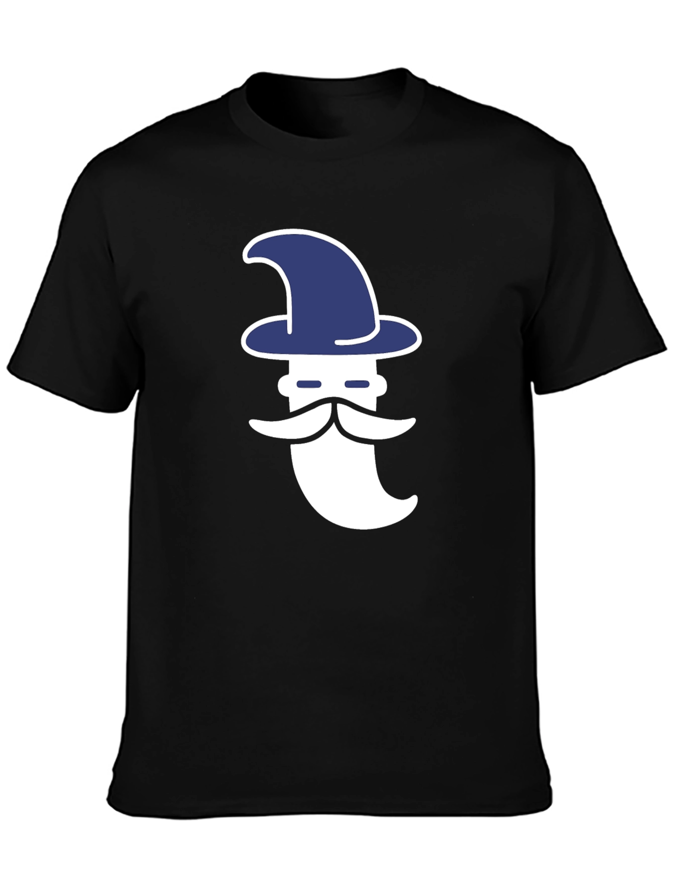 Wizard Graphic Tee - Black Cotton Shirt