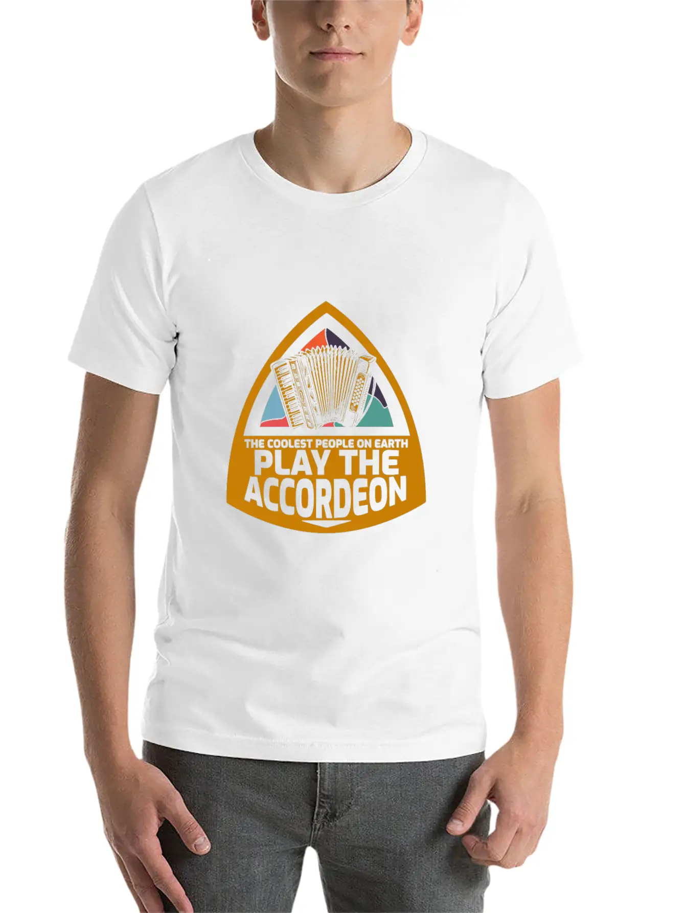 Accordion Casual Graphic T-Shirt – Simple And Comfortable Daily Wear