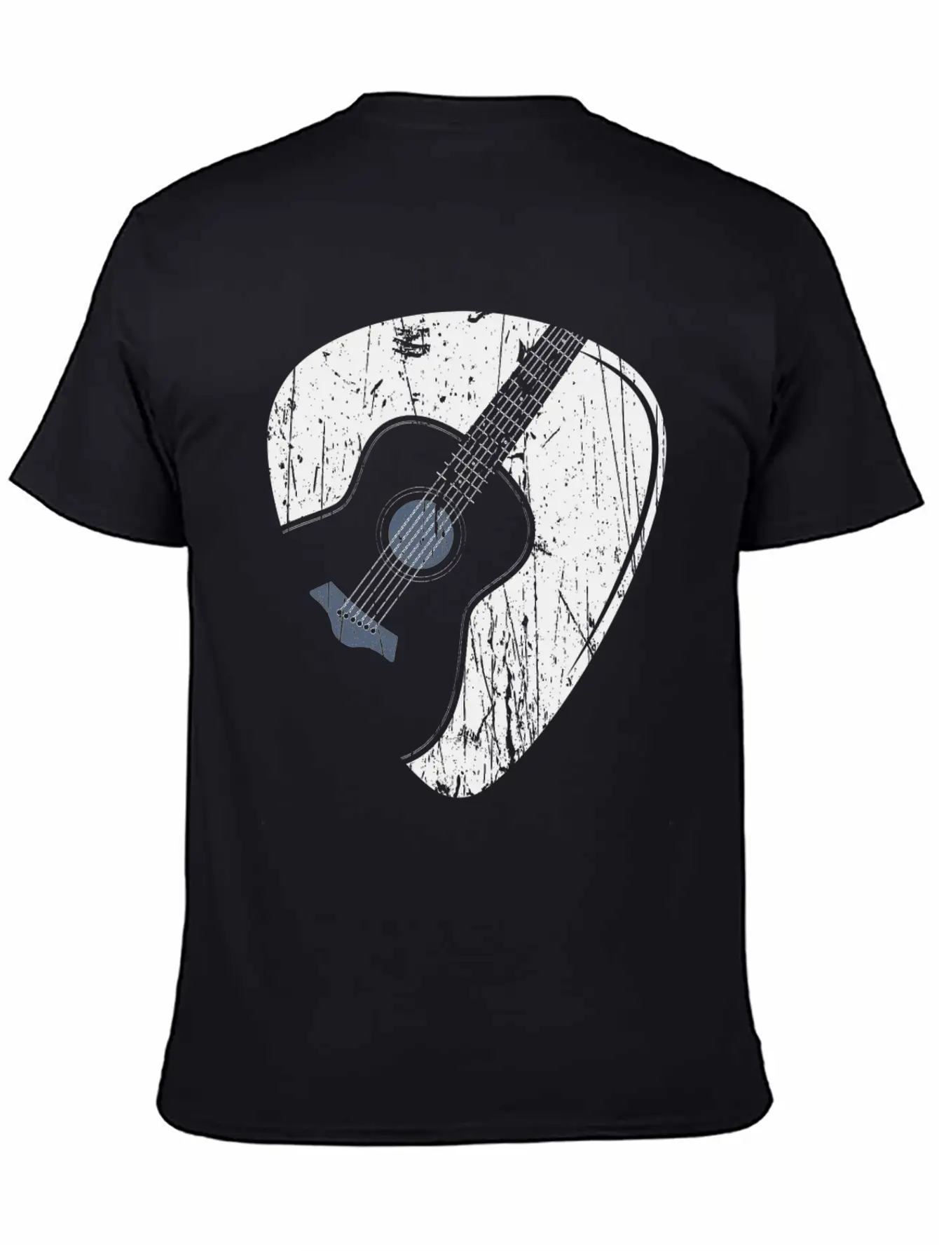 Acoustic Guitar Pick Country Musician Guitarist Casual Graphic T-Shirt – Simple And Comfortable Daily Wear