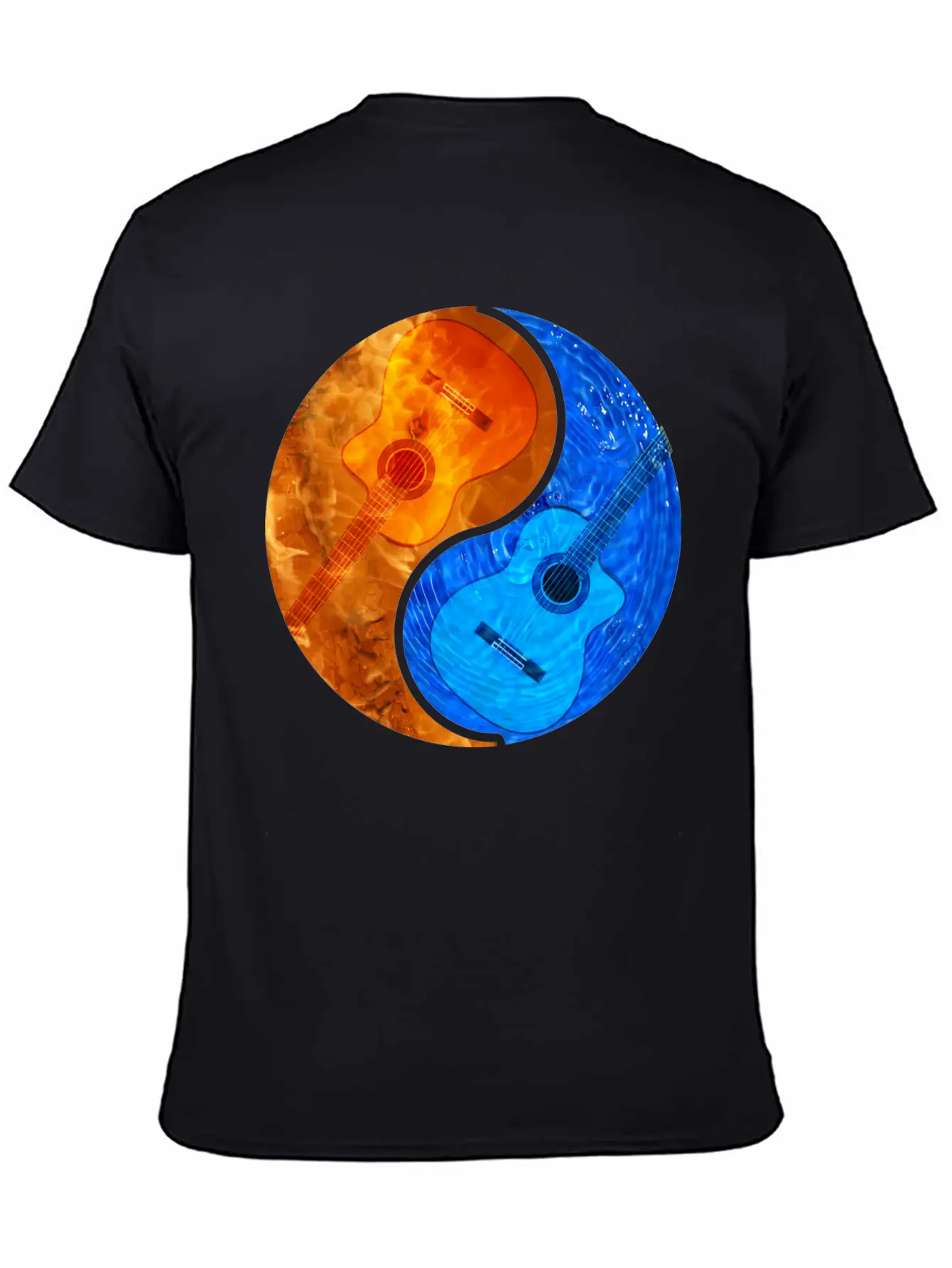 Acoustic Guitar Product - Ying Yang - Gift For Casual Graphic T-Shirt – Simple And Comfortable Daily Wear