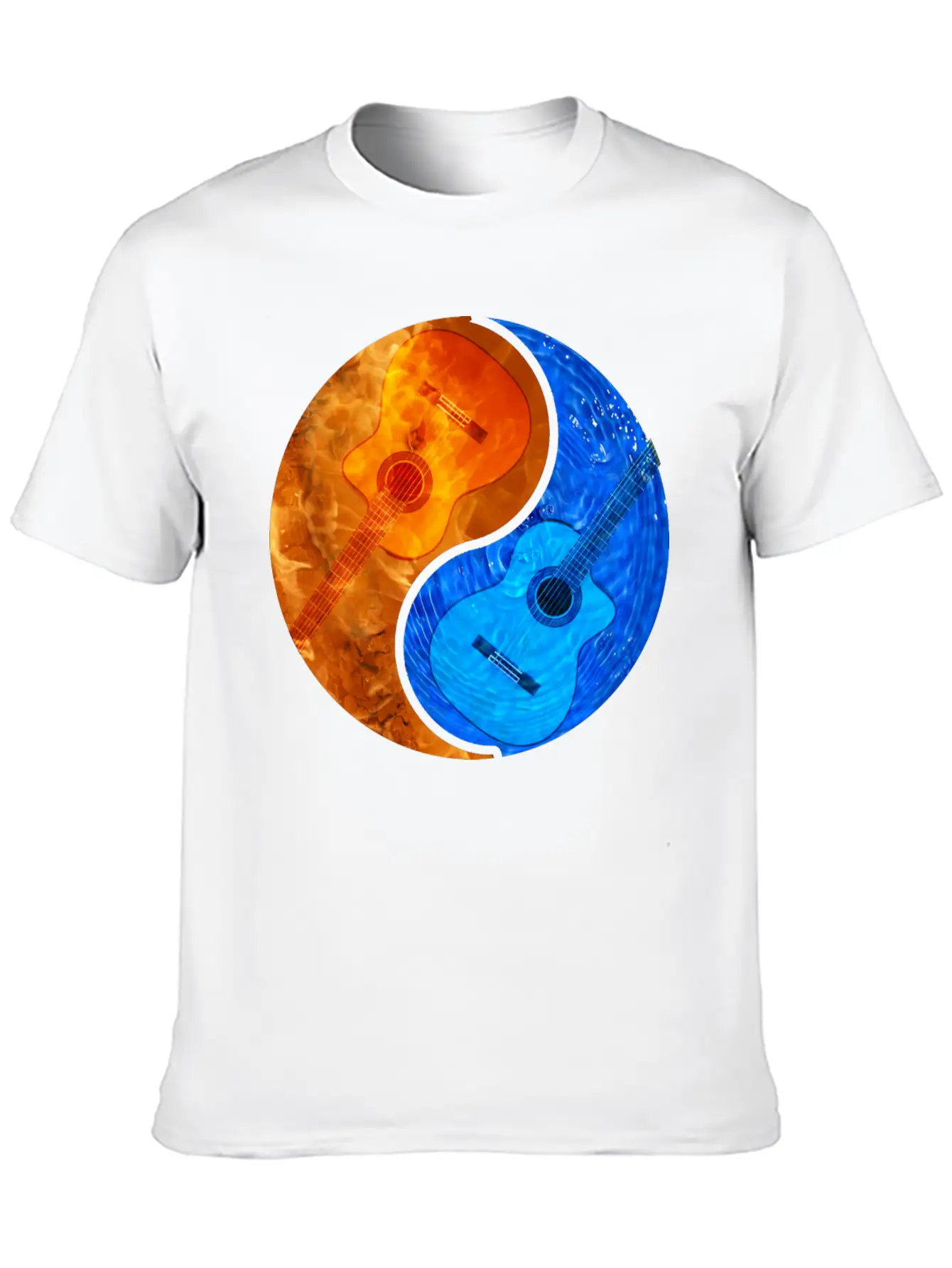 Acoustic Guitar Product - Ying Yang - Gift For Casual Graphic T-Shirt – Simple And Comfortable Daily Wear