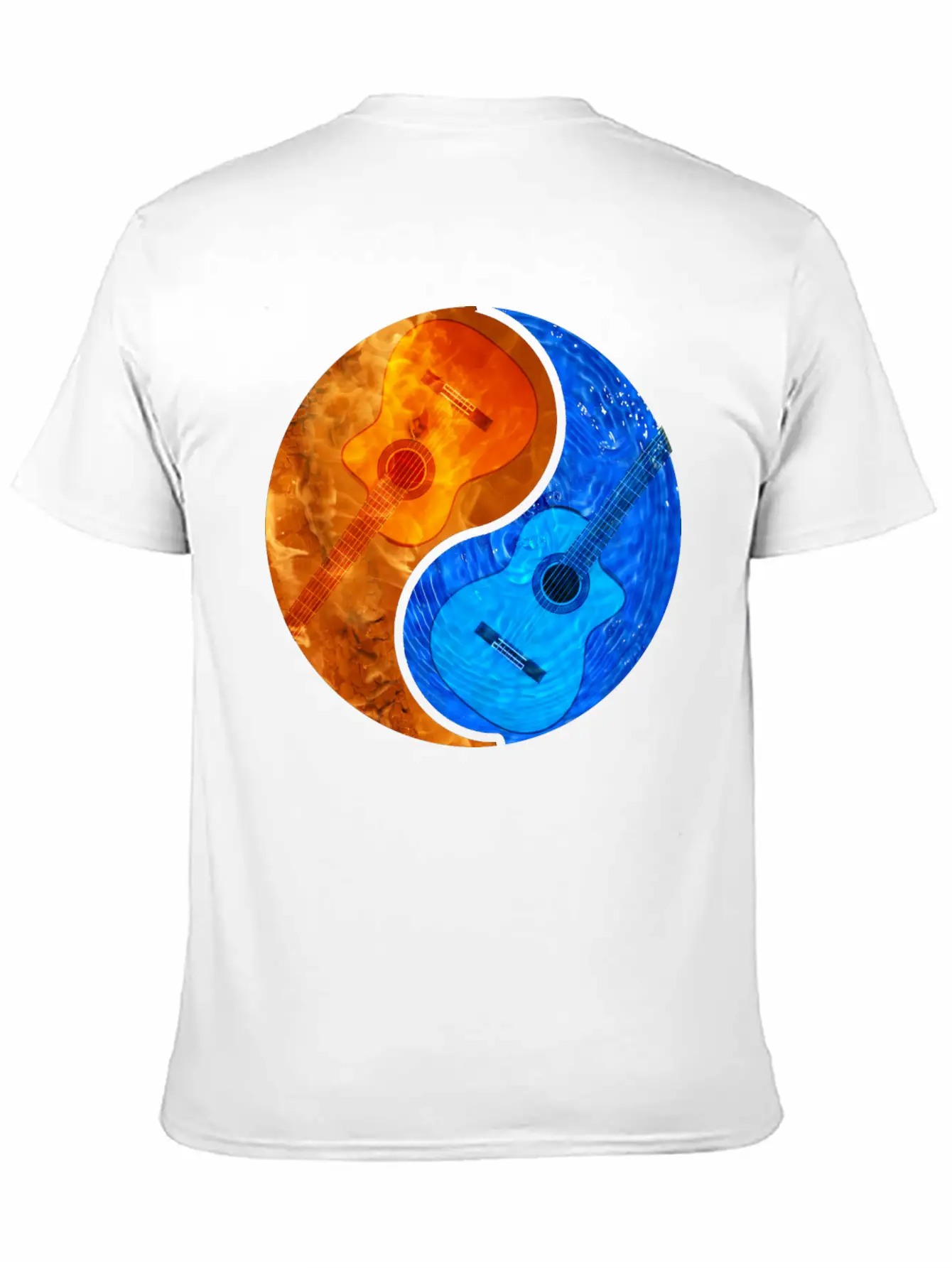 Acoustic Guitar Product - Ying Yang - Gift For Casual Graphic T-Shirt – Simple And Comfortable Daily Wear