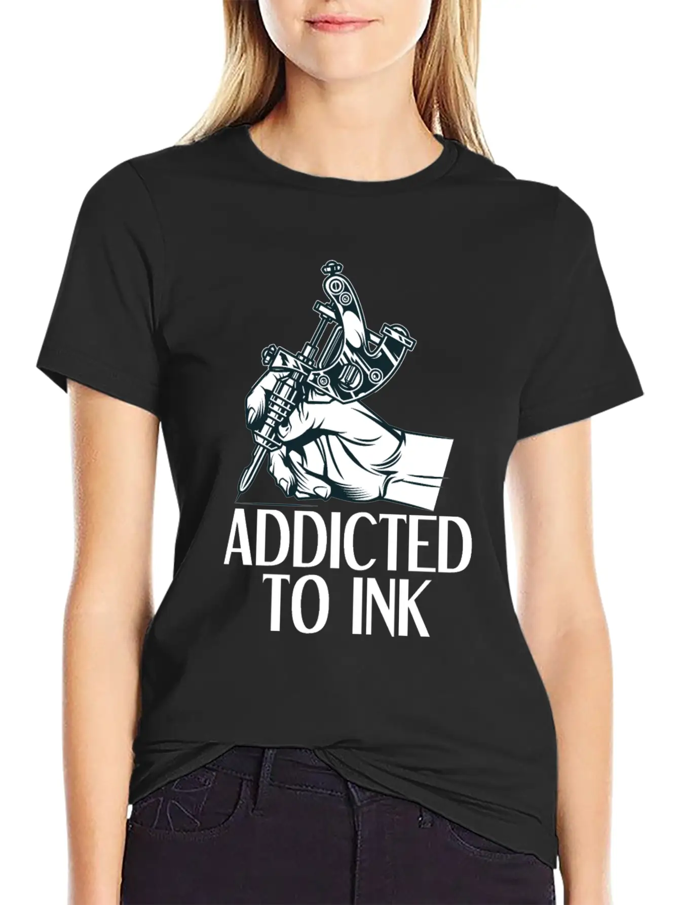 Addicted To Ink Tattoo Tattooist Tattoos Gift Timeless Short Sleeve Tee – Comfy And Minimalist Design