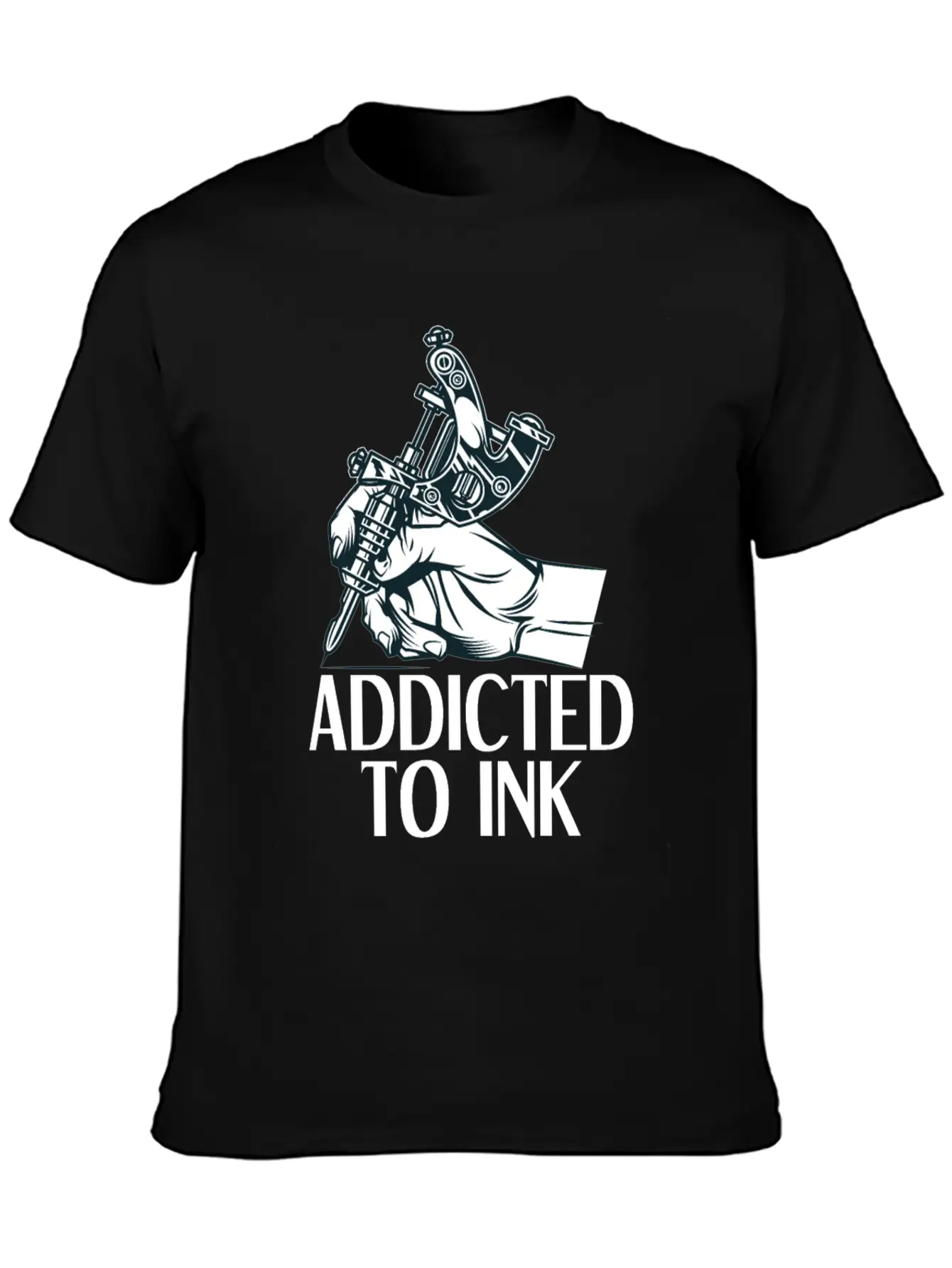 Addicted To Ink Tattoo Tattooist Tattoos Gift Timeless Short Sleeve Tee – Comfy And Minimalist Design