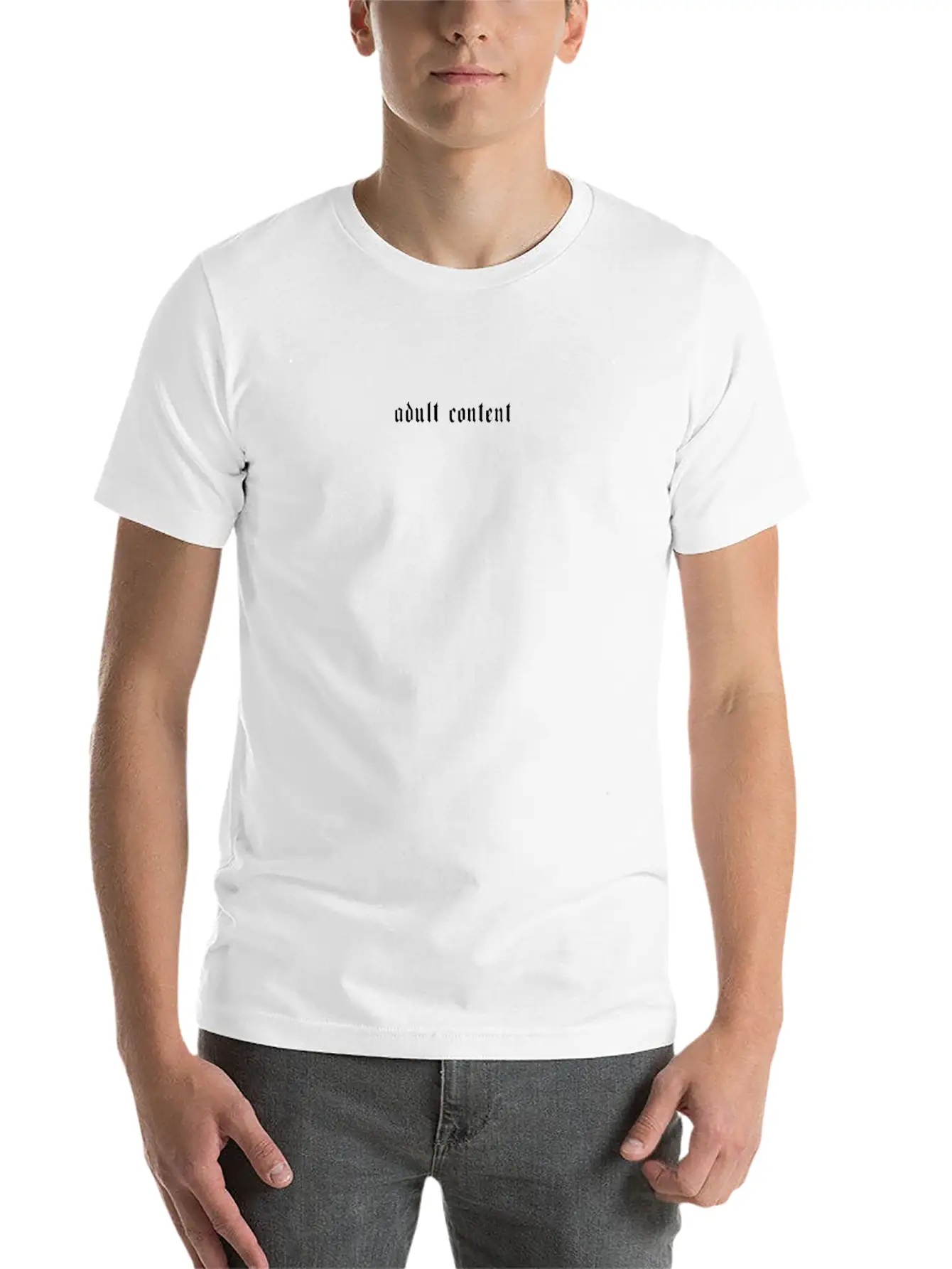 Adult Content Aesthetic Grunge Goth Aesthetics Casual Graphic T-Shirt – Simple And Comfortable Daily Wear
