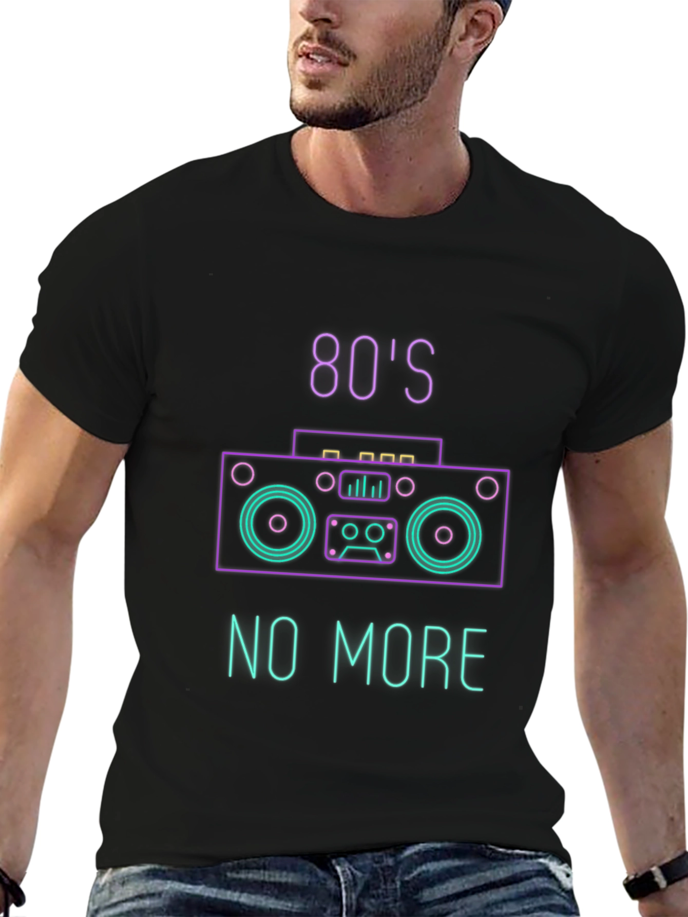 80s No More Neon Graphic T-Shirt