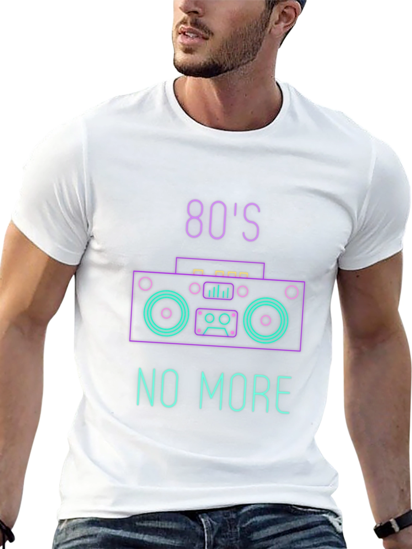 80s No More Neon Graphic T-Shirt