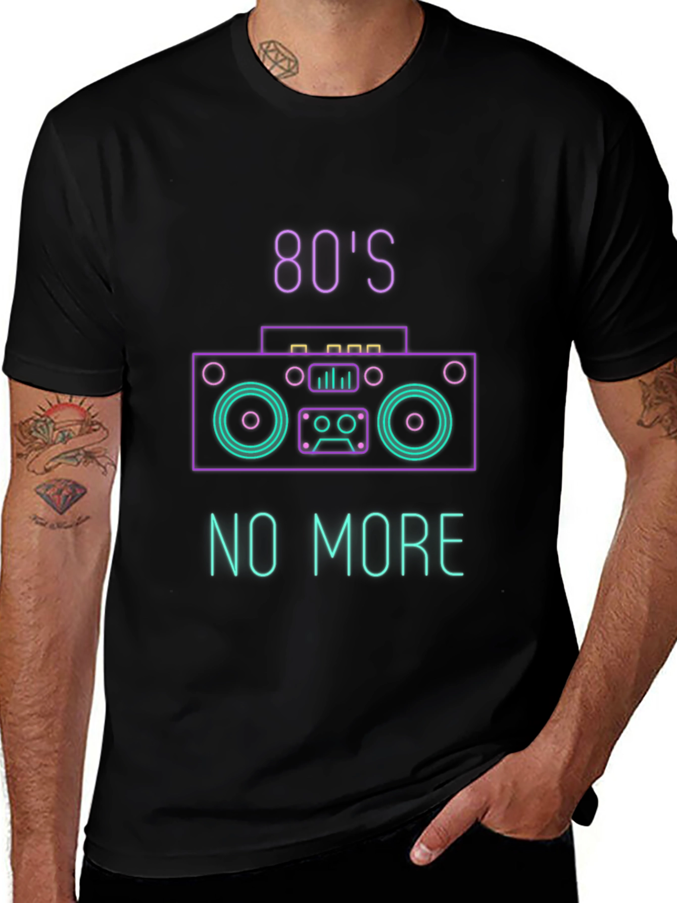 80s No More Neon Graphic T-Shirt