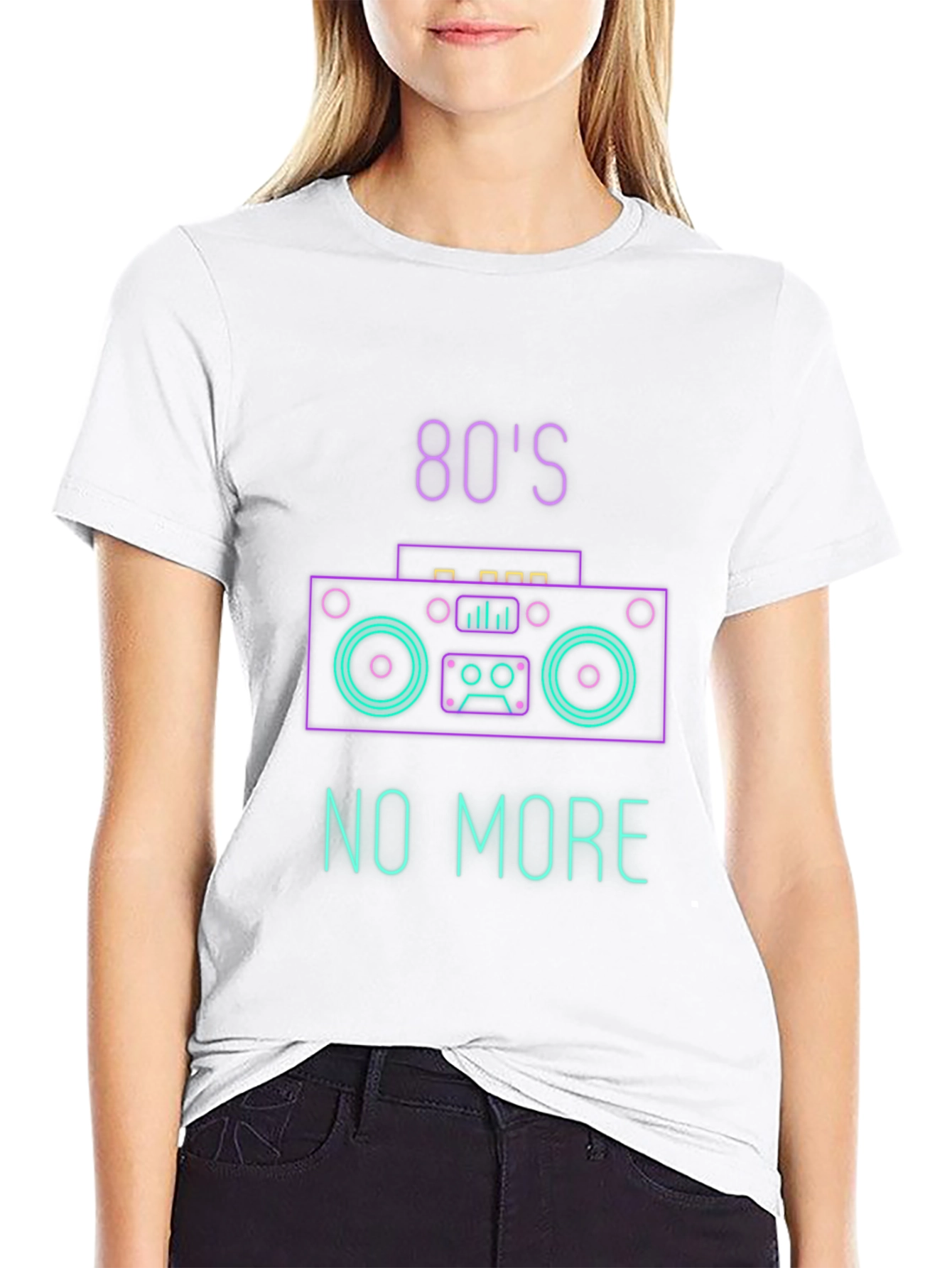 80s No More Neon Graphic T-Shirt