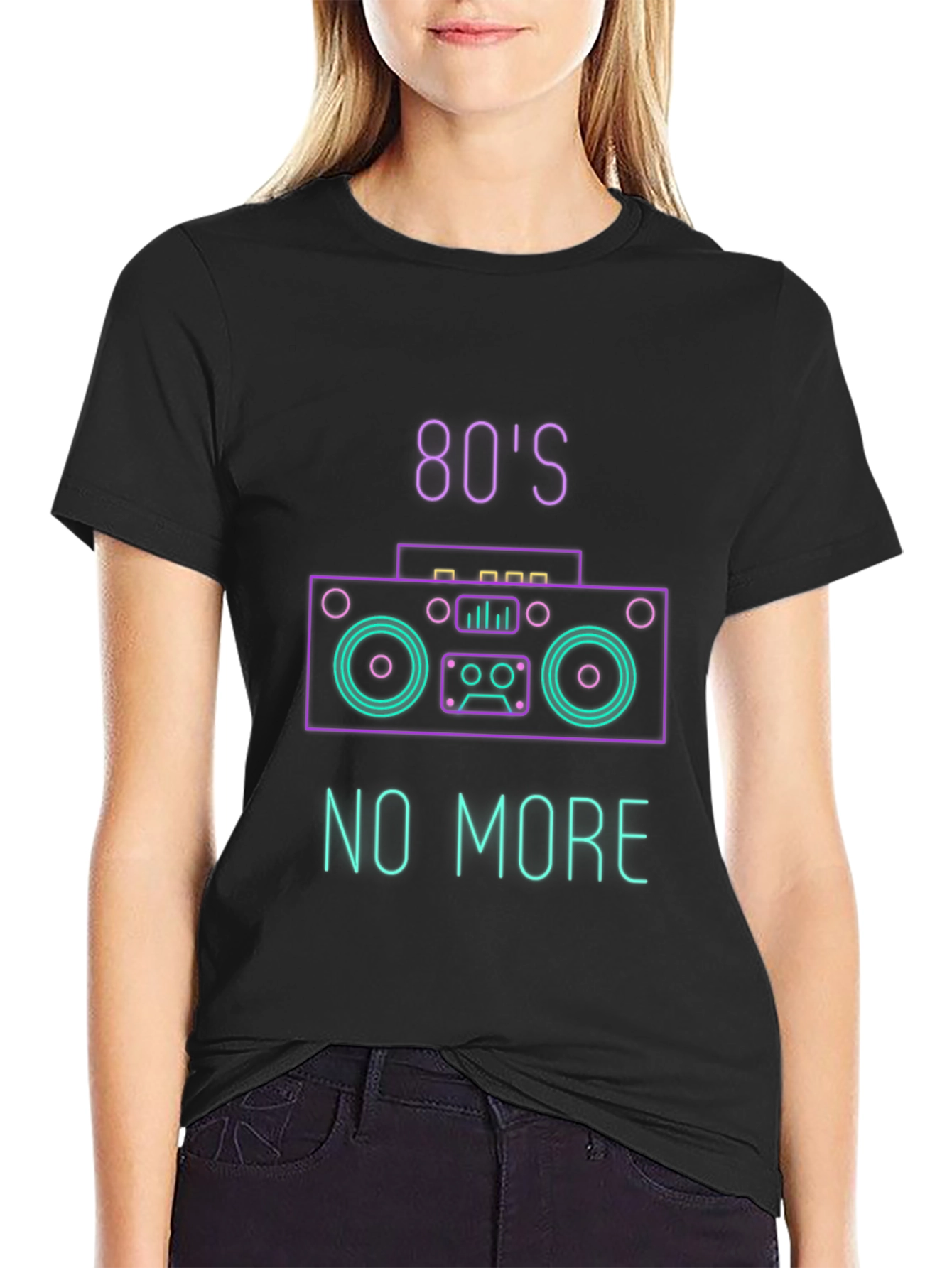 80s No More Neon Graphic T-Shirt