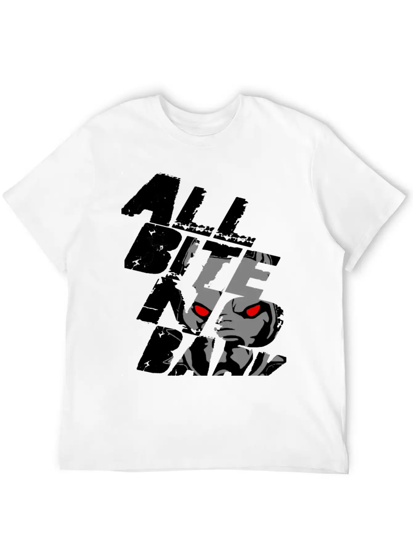 All Bite No Bark See Through Black Timeless Short Sleeve Tee – Comfy And Minimalist Design
