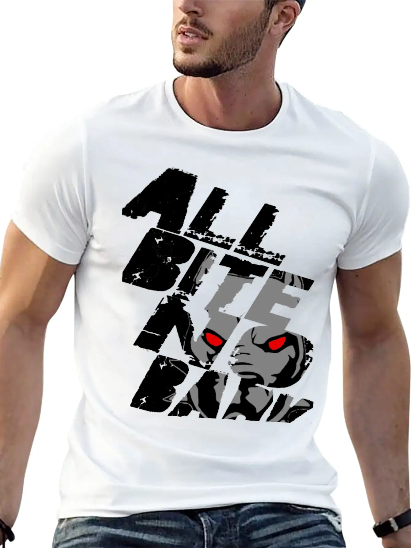 All Bite No Bark See Through Black Timeless Short Sleeve Tee – Comfy And Minimalist Design