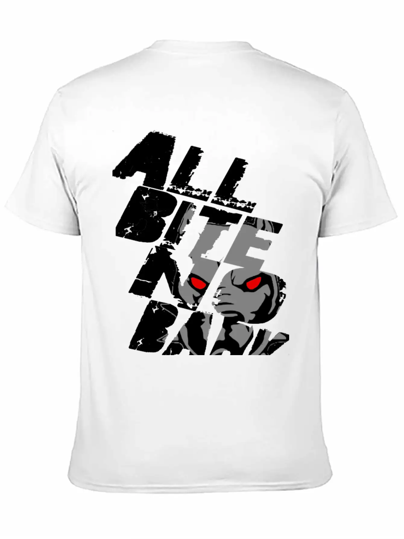 All Bite No Bark See Through Black Timeless Short Sleeve Tee – Comfy And Minimalist Design