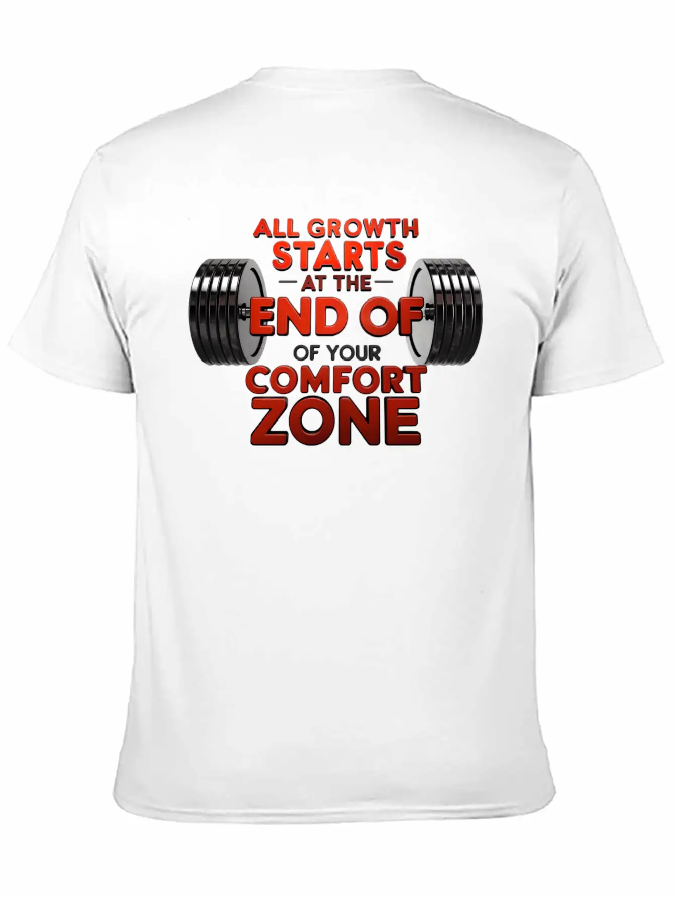 All Growth Starts At The End Of Your Comfort Zone Timeless Short Sleeve Tee – Comfy And Minimalist Design