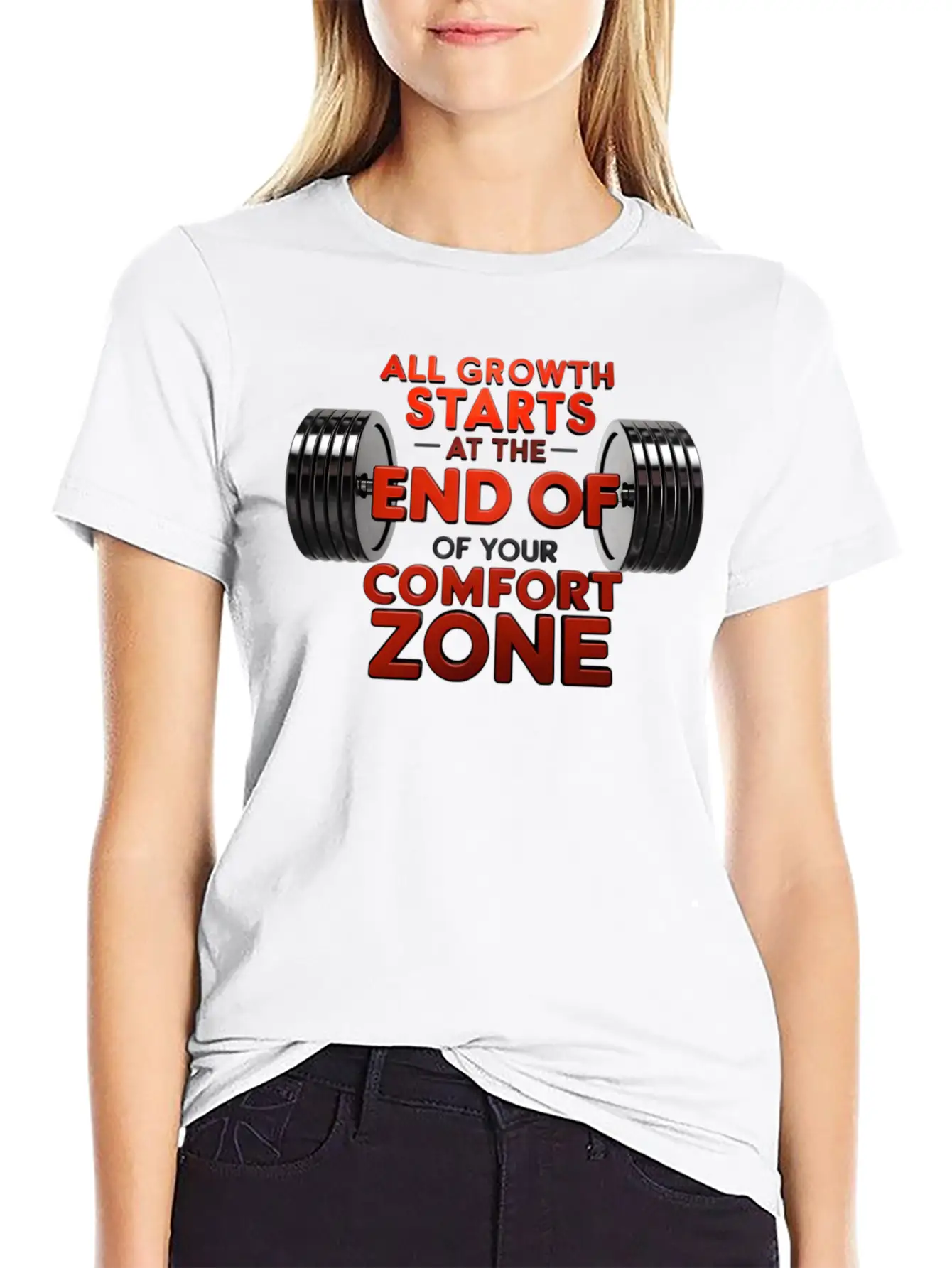 All Growth Starts At The End Of Your Comfort Zone Timeless Short Sleeve Tee – Comfy And Minimalist Design