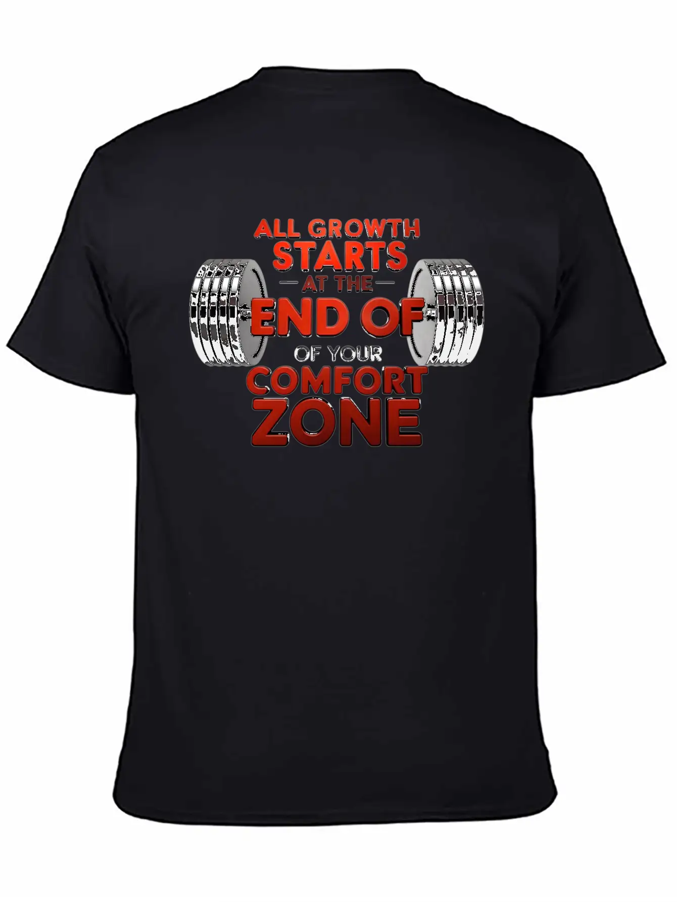 All Growth Starts At The End Of Your Comfort Zone Timeless Short Sleeve Tee – Comfy And Minimalist Design