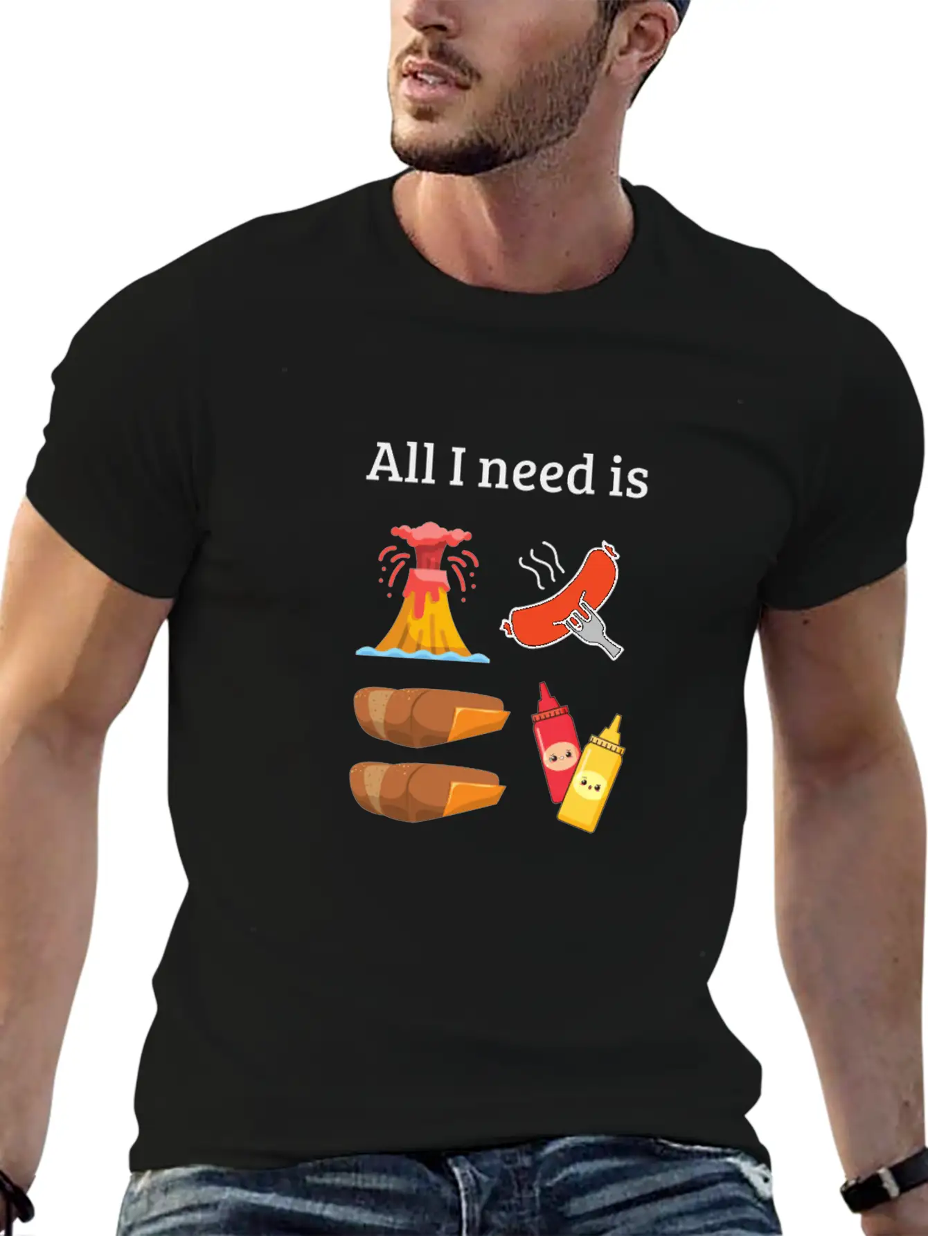 All I Need Is Casual Graphic T-Shirt – Simple And Comfortable Daily Wear