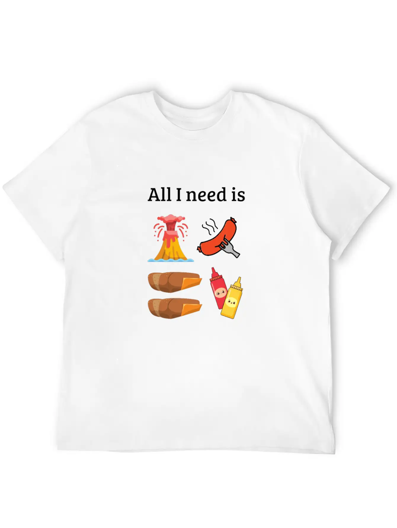 All I Need Is Casual Graphic T-Shirt – Simple And Comfortable Daily Wear
